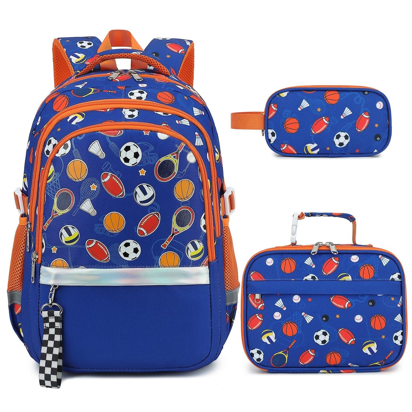 Luminous Boys Backpack Set   3PCS with Lunch Box & Pencil Case, School Gear1