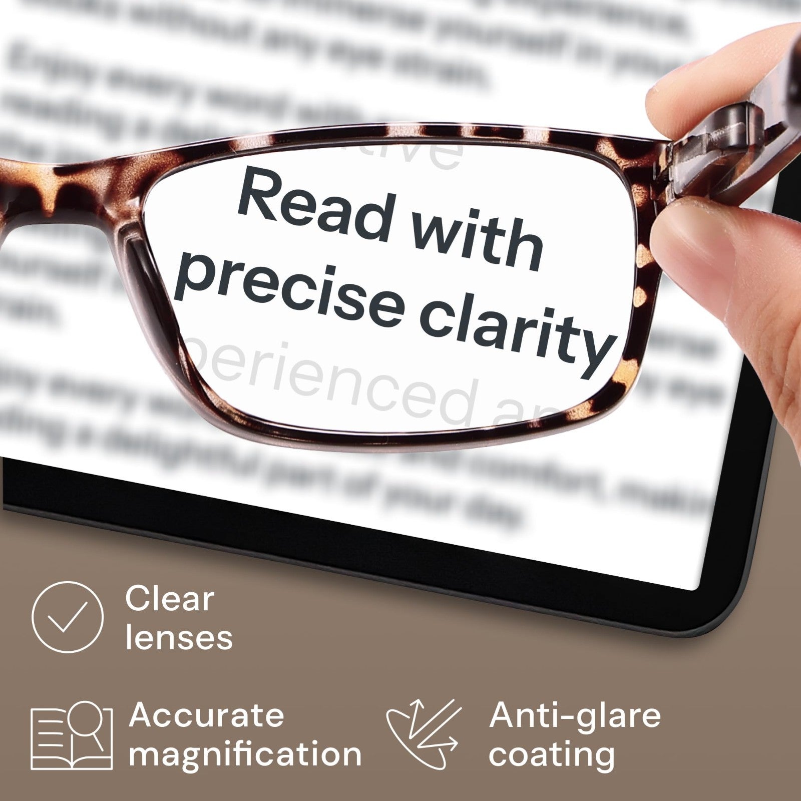 2.5x Professional Reading Glasses - Blue Light Blocking Computer Readers - FSA/H2