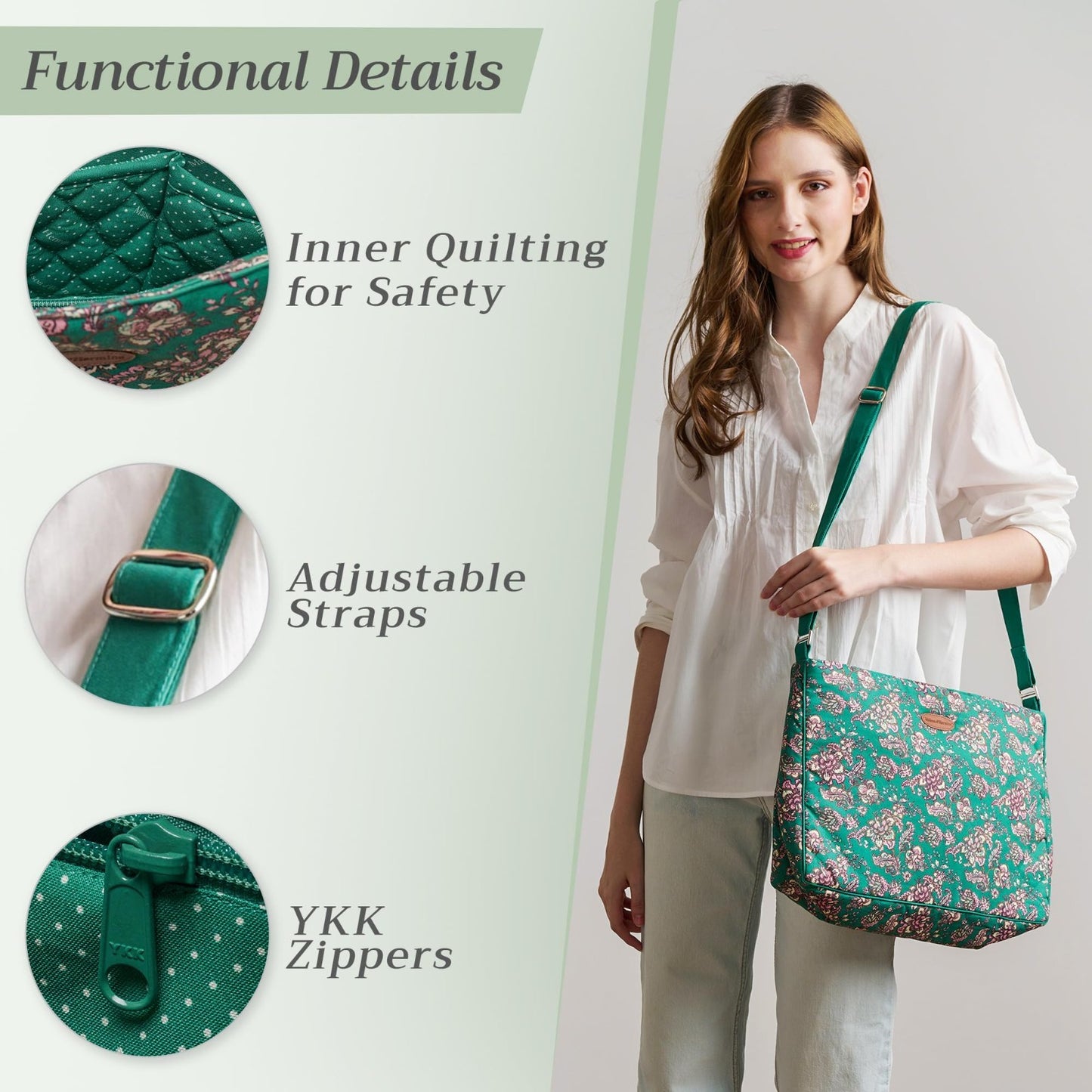 Stylish Women's Cotton Shoulder Handbag   Versatile Tote Bag for Everyday Use2