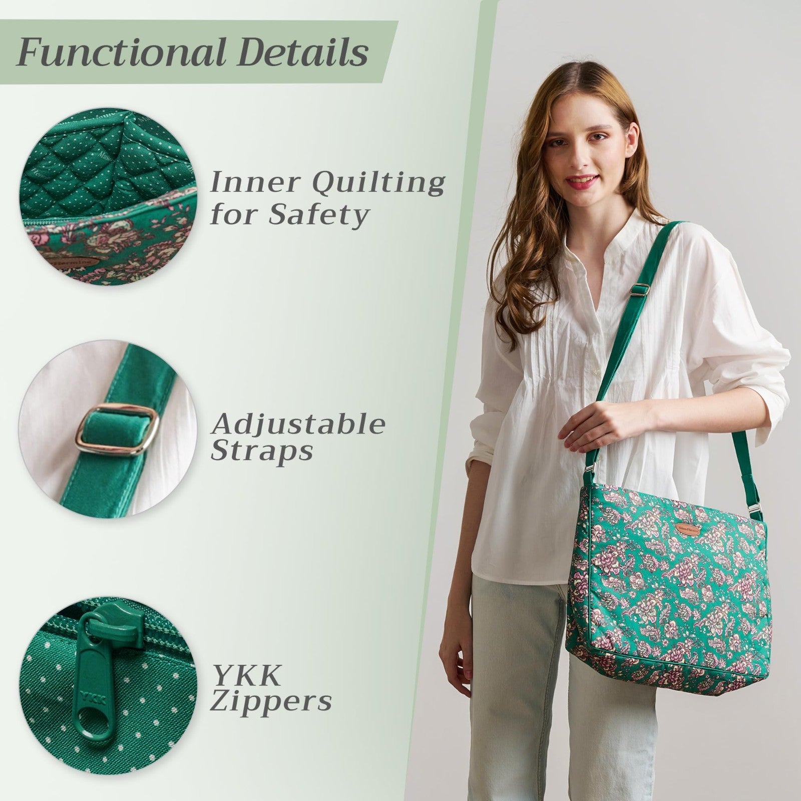 Stylish Women's Cotton Shoulder Handbag   Versatile Tote Bag for Everyday Use2