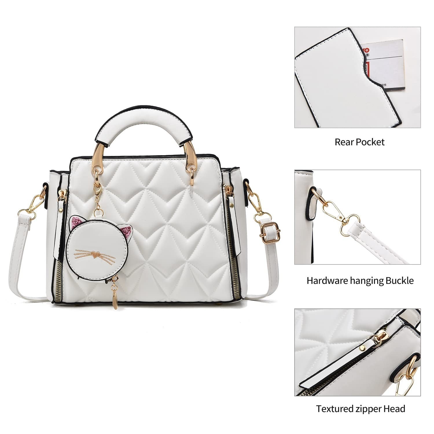 Stylish Women's Crossbody Handbags - Top Handle Satchel & Small Tote Bags5