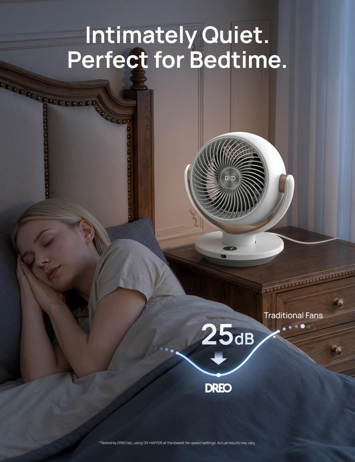 11" Desk Fan with Remote   Powerful 65ft Airflow, 4 Speeds, 90° Oscillating, Qui4