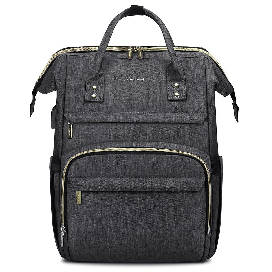 Stylish 15.6" Laptop Backpack for Women, Waterproof Travel Bag with USB Port, Da1