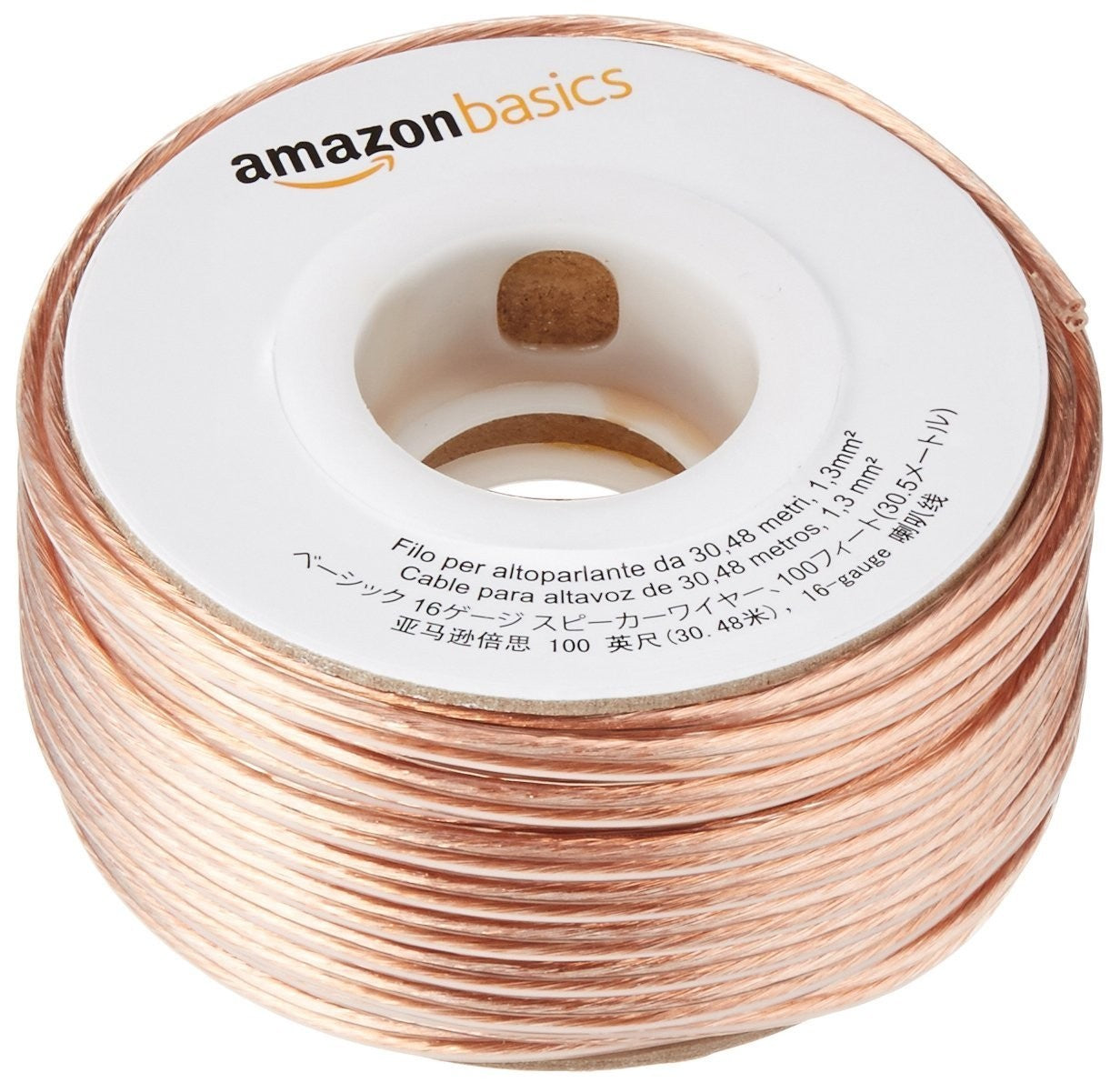 16 Gauge Speaker Wire Cable, 100ft, Polarity Marked, High Quality Audio Connecti1