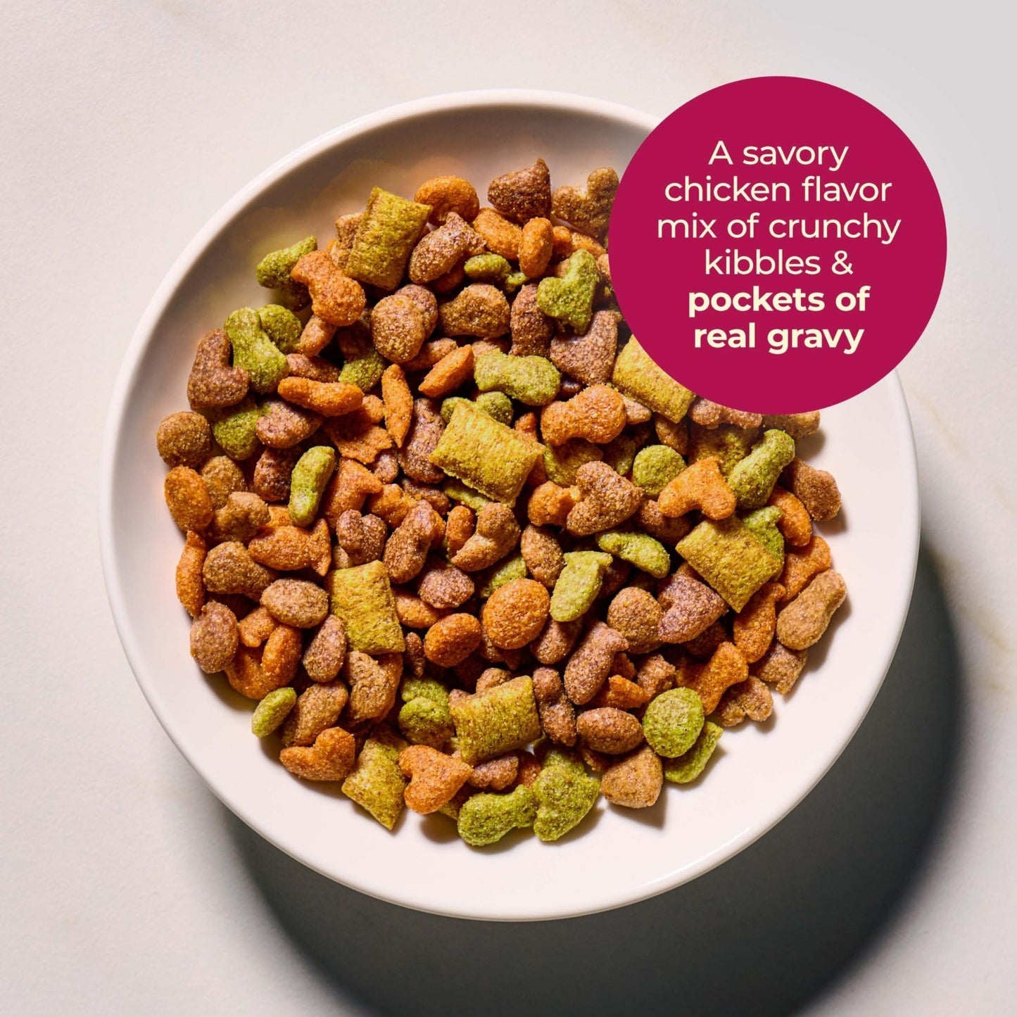 Savory Chicken Gravy Bursts Dry Cat Food, 3 lb Bag, Pack of 2   Grain Free Treat3
