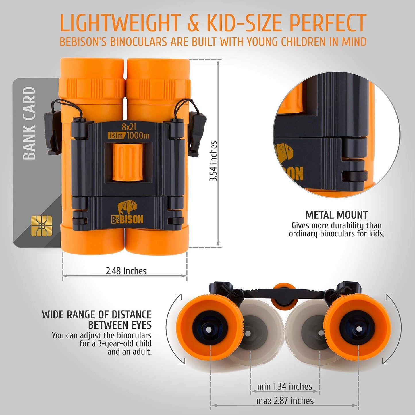 Compact 8x21 Kids Binoculars   High Resolution, Shockproof, Folding   Bird Watch5