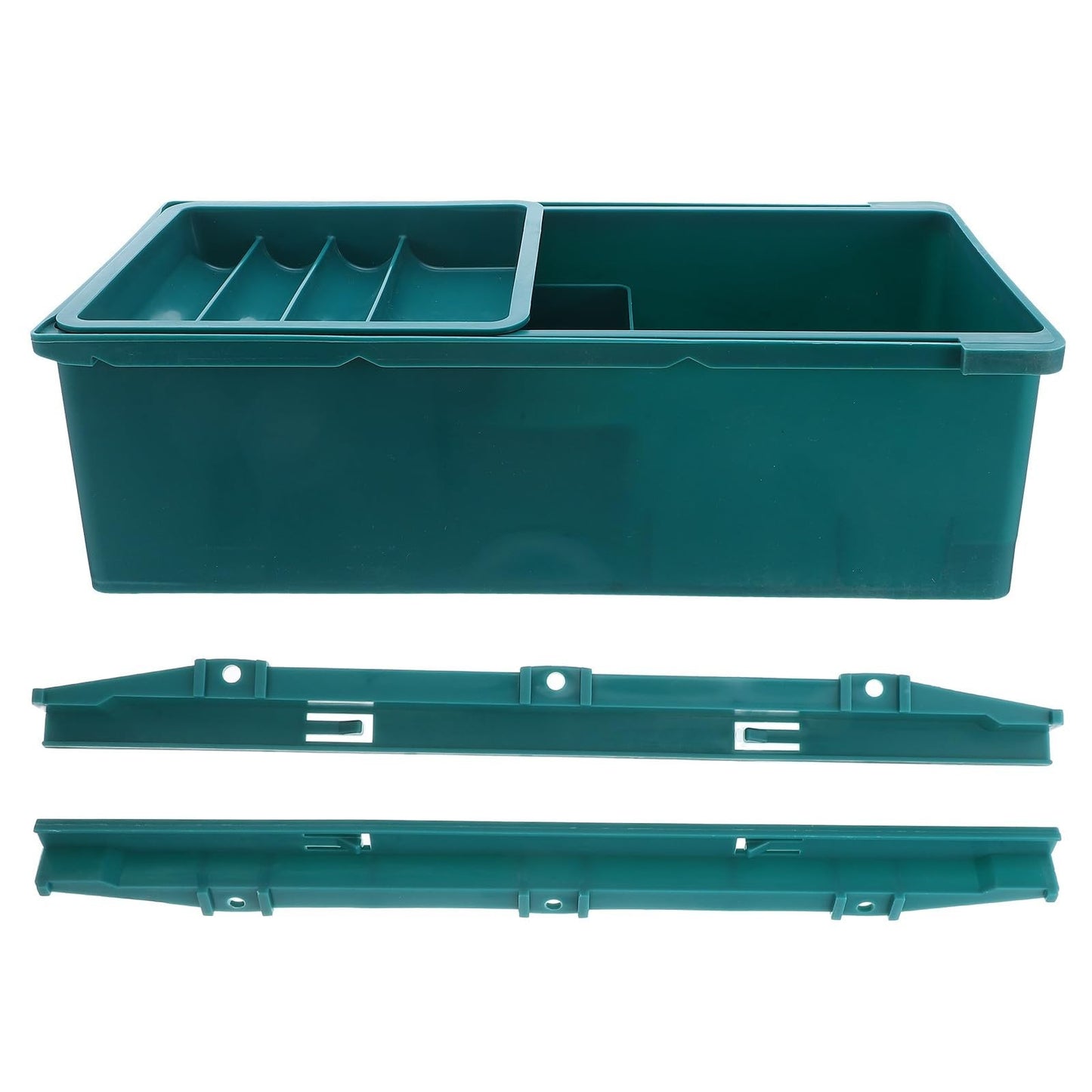 Sewing Organizer Under Desk Storage Drawer - 3-Tier Plastic Box for Craft & Offi1