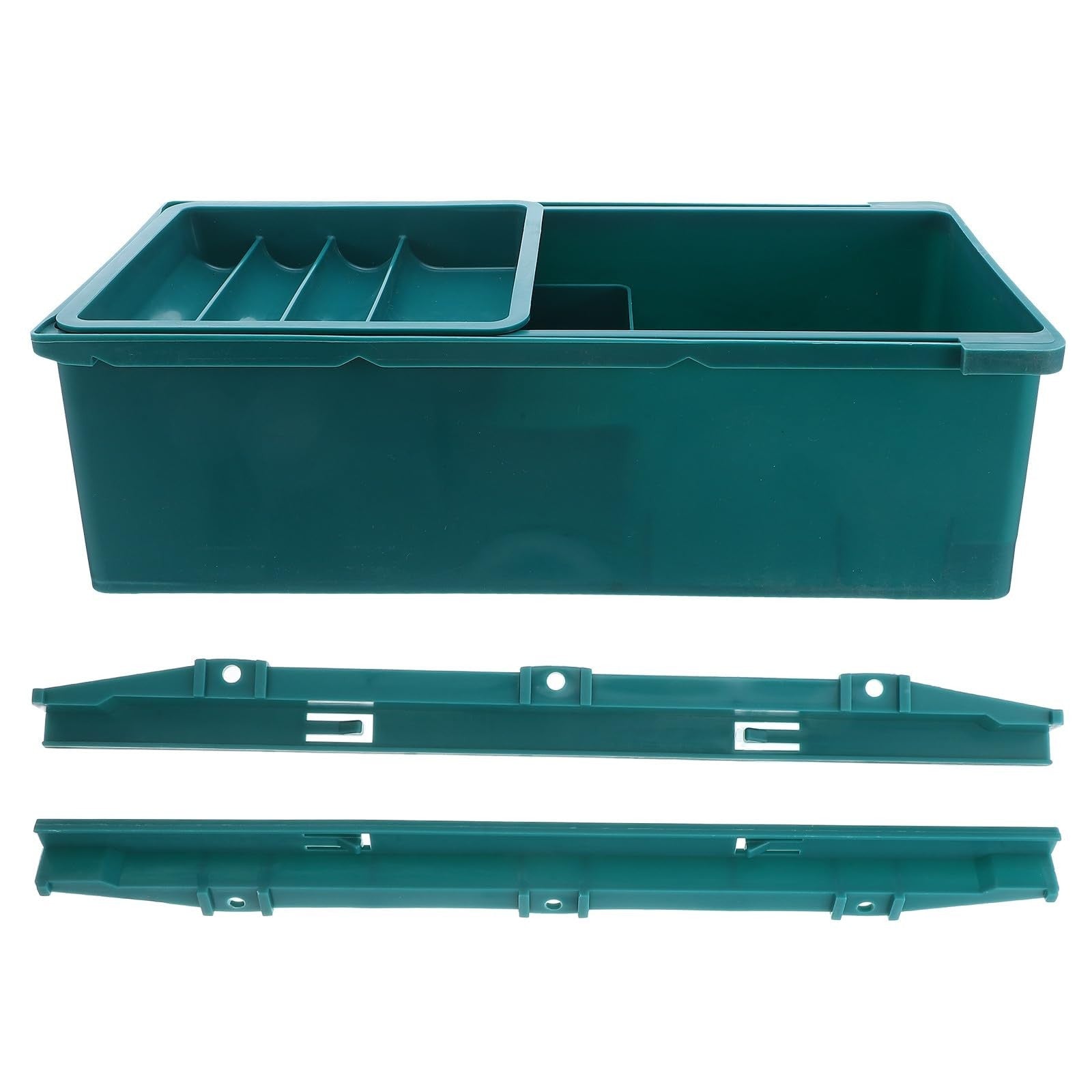 Sewing Organizer Under Desk Storage Drawer - 3-Tier Plastic Box for Craft & Offi1