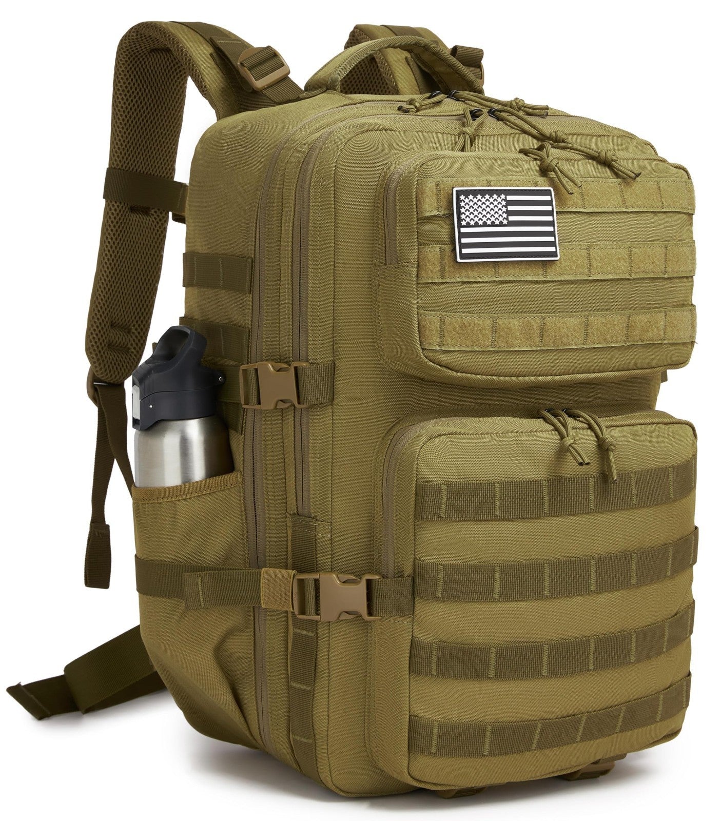 Waterproof Military Tactical Backpack   3 Day Assault Pack, Molle Daypack with B1