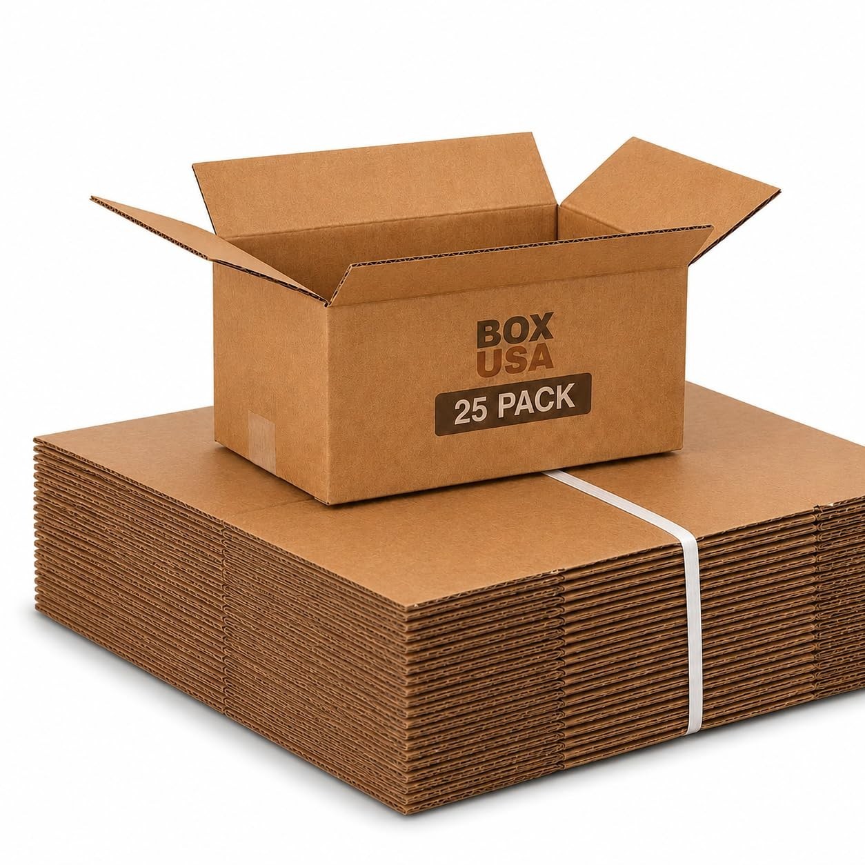 Small Corrugated Moving Boxes 15"x10"x6" (25 Pack)   Heavy Duty Shipping & Stora1