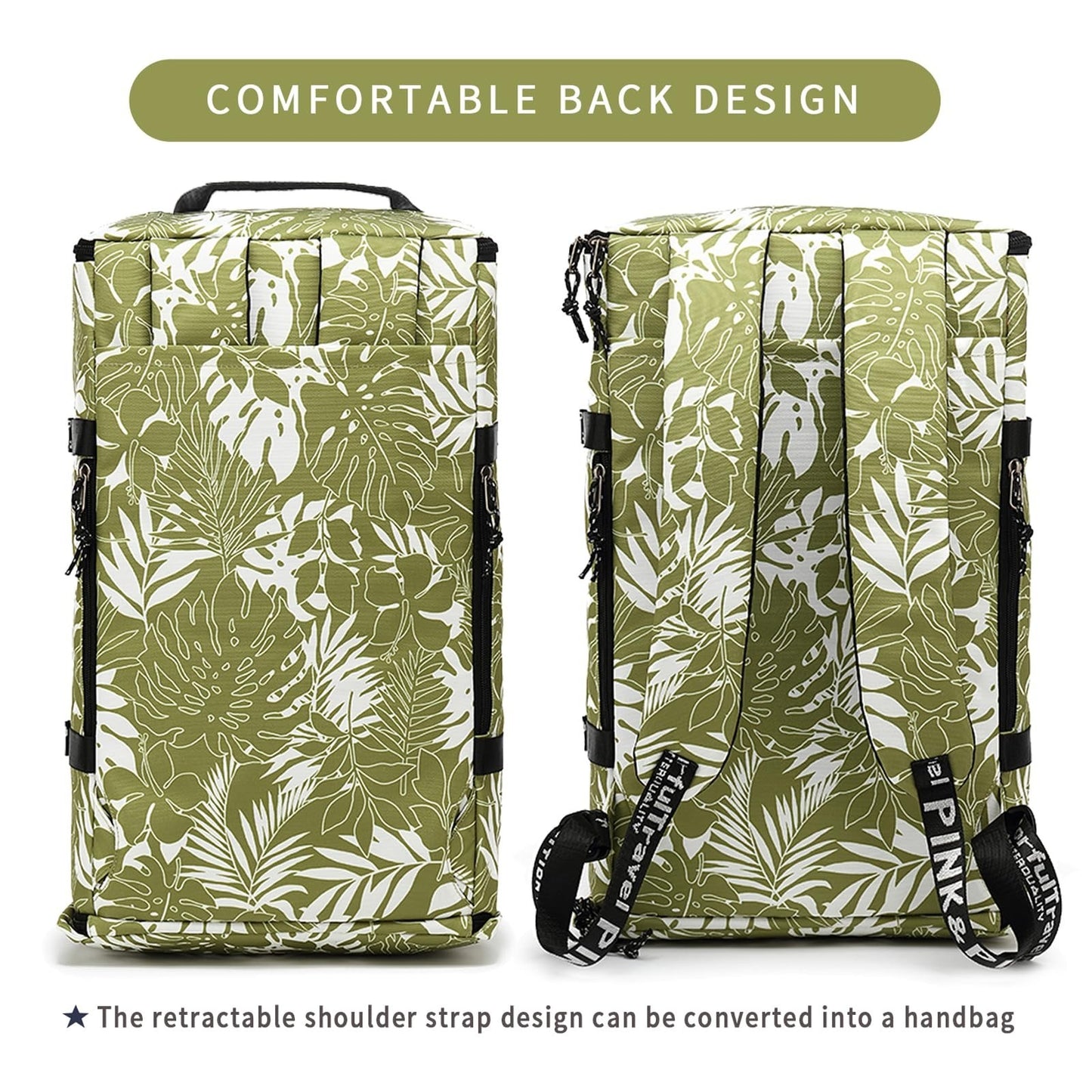 Waterproof Gym Duffel Backpack with Shoe Compartment, 4 Carry Methods, Sports &6