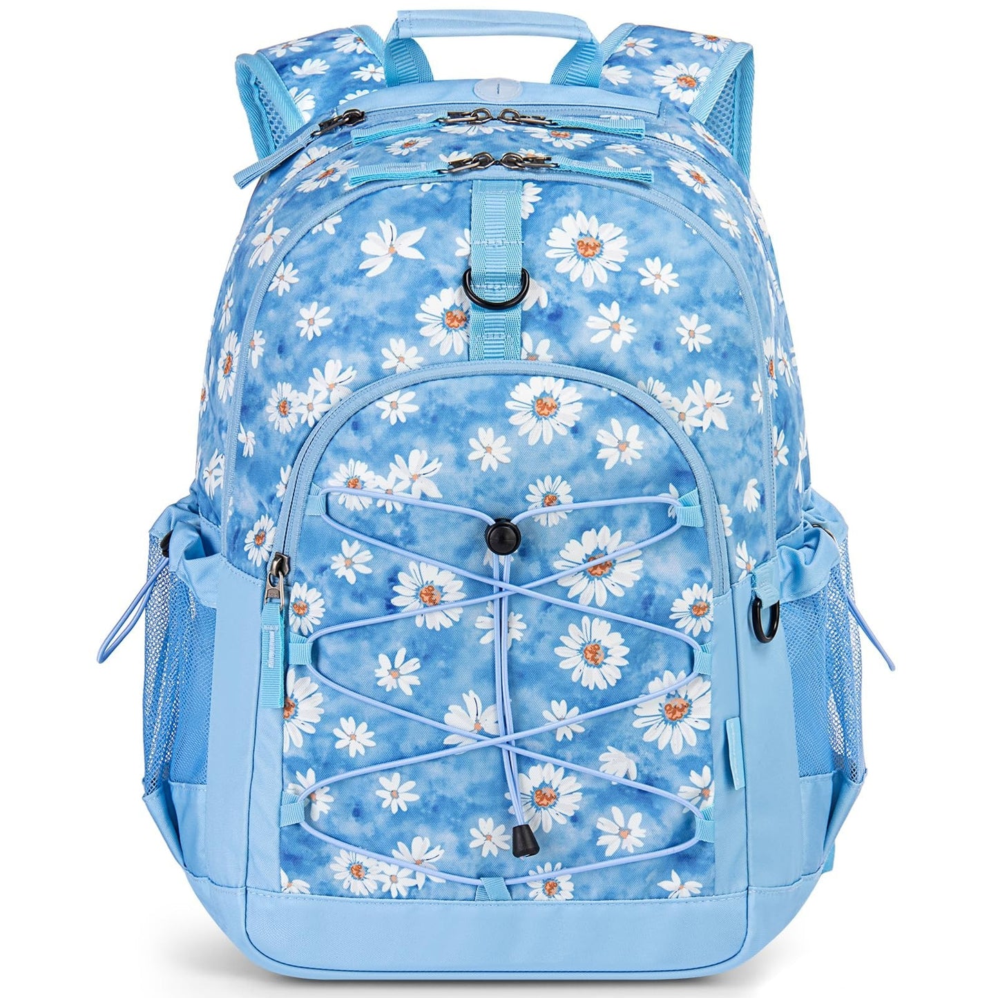 Large 18 Inch Travel Backpack for Teen Girls   Stylish School Bookbag, Blue1