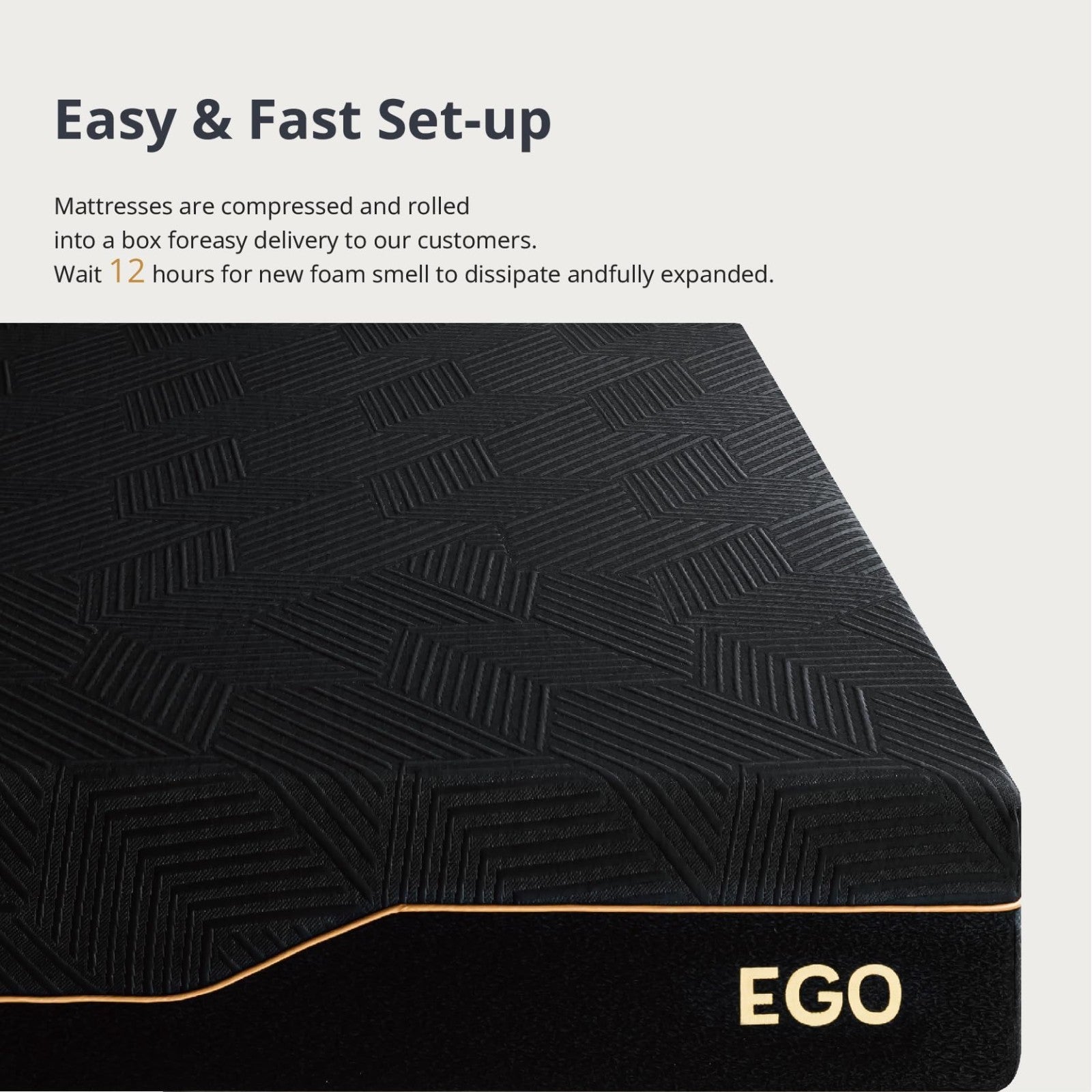 Cal King 14" Memory Foam Mattress   Medium Firm, Copper Gel, Graphene Cover, Cer11