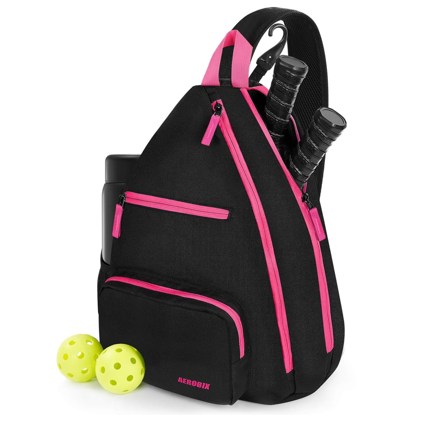 Large Capacity Pickleball Backpack - Padded Paddle Pocket, Adjustable Sling Bag1