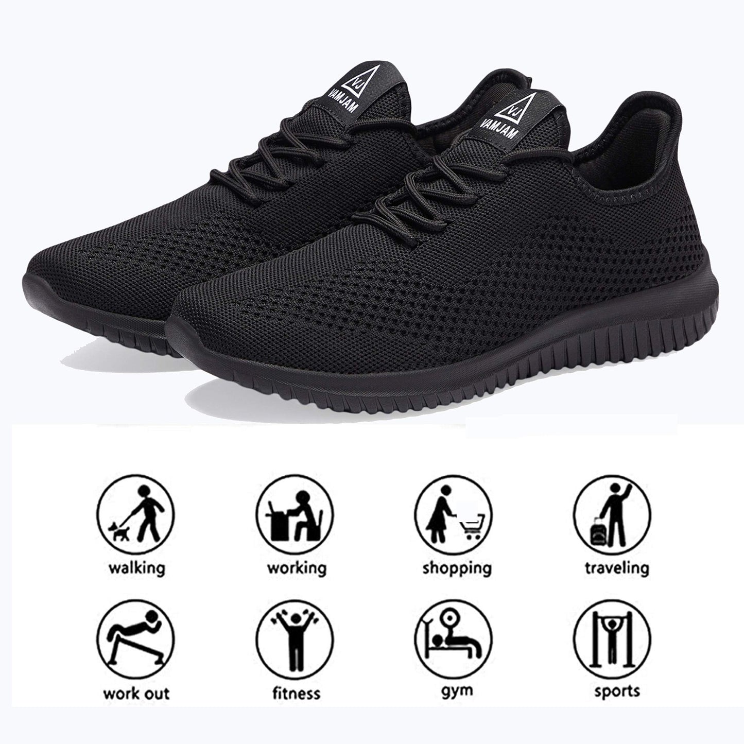 Ultra Lightweight Men's Running Shoes, Breathable Non-Slip Athletic Sneakers, Ca5