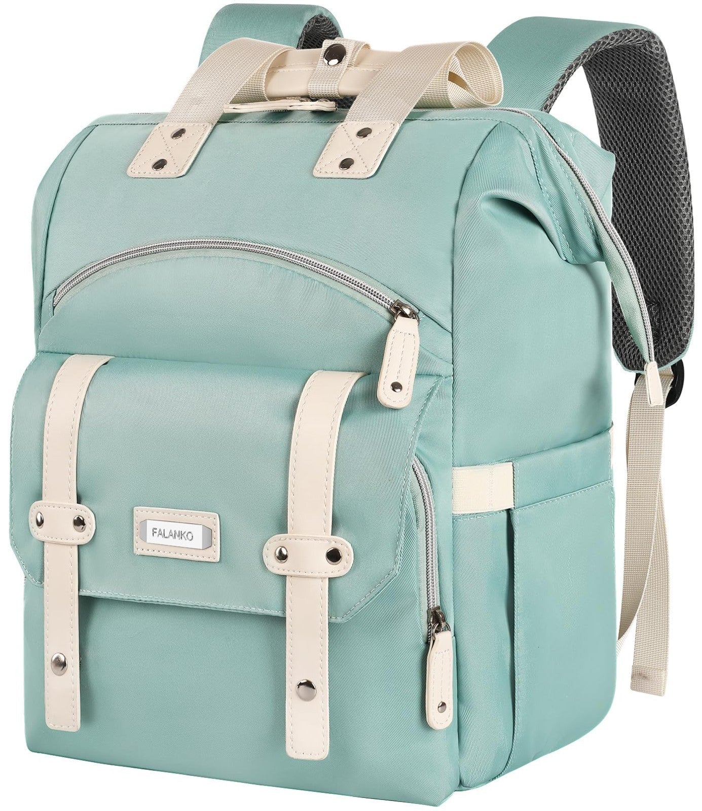 Stylish Laptop Backpack for Women, 15.6" Work Bookbag, RFID Anti Theft Travel Ba1