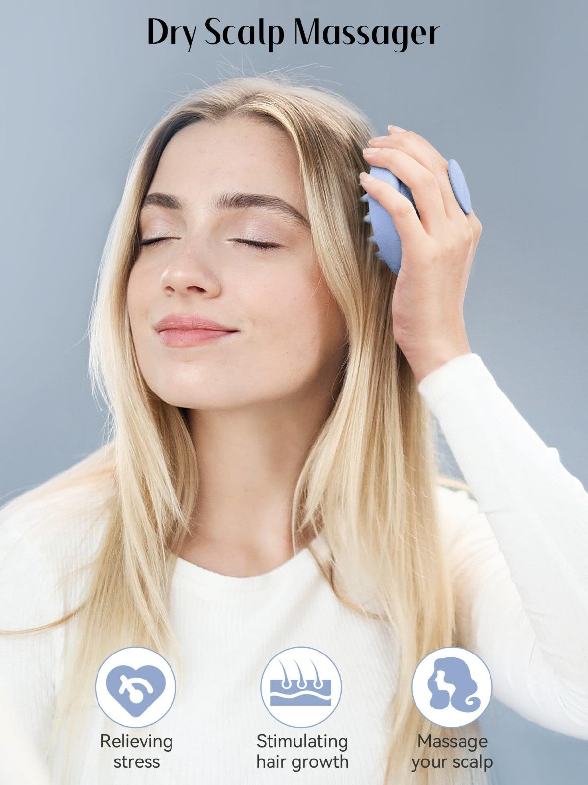 Scalp Massager Brush for Hair Growth   Soft Silicone Shampoo Scrubber, Dandruff3