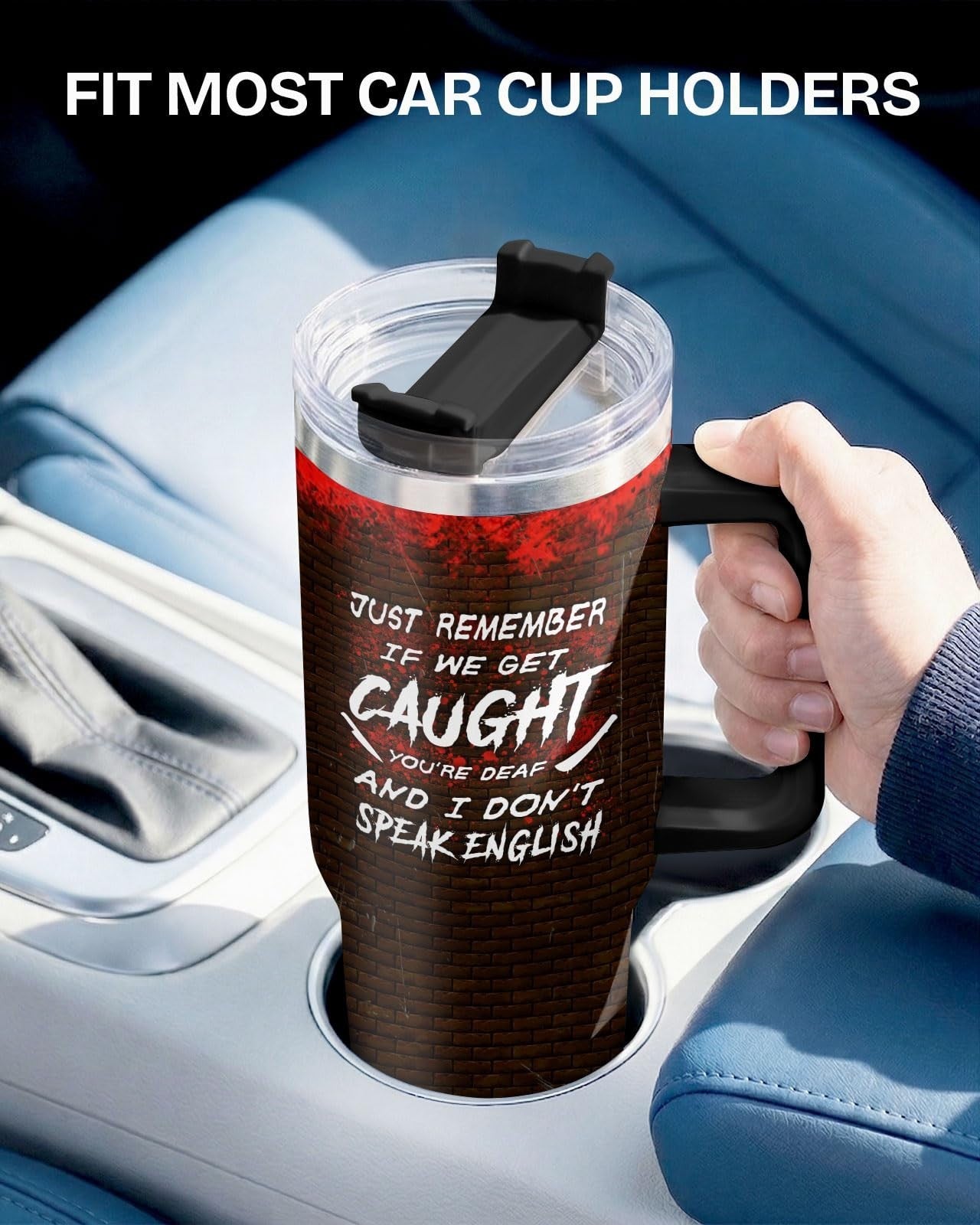 34oz Insulated Tumbler   Funny Dark Humor Mug, Gothic Travel Cup, Spooky Gift4