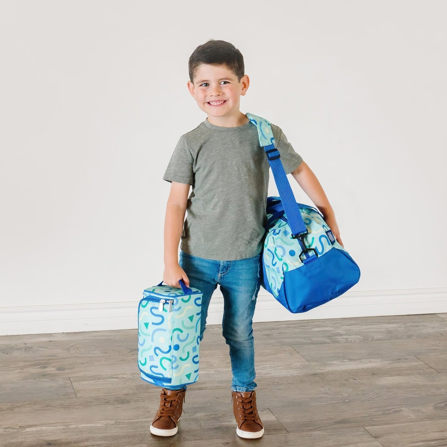 Kids Overnighter Duffel Bag - Carry-On Size, Perfect for School & Sleepovers - C2