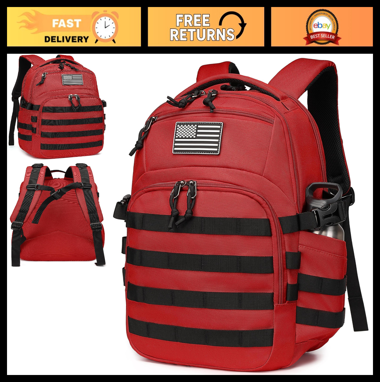 Tactical Military Backpack for Men   Black Small Assault Bag, Outdoor Gear0
