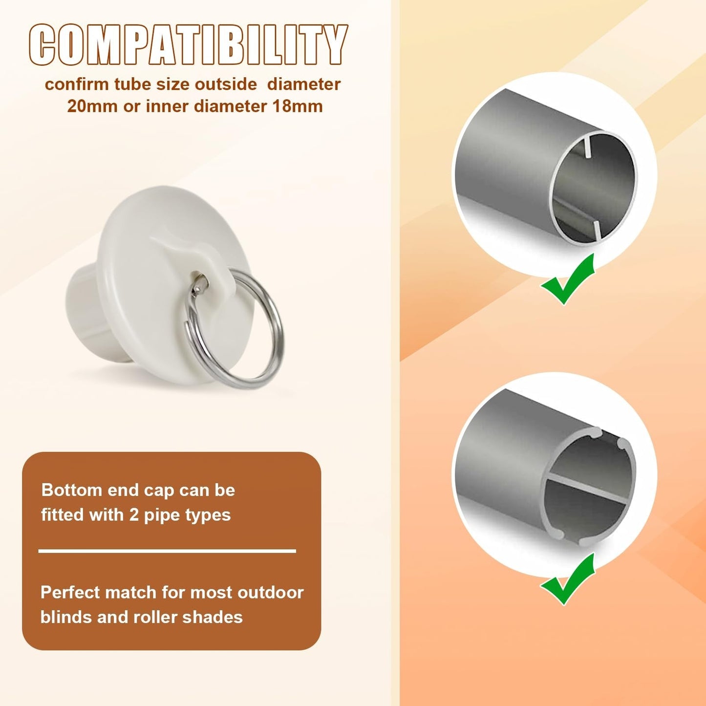 Outdoor Roller Shade Bungee Kit & End Cap, Weather Resistant, Coolaroo Blinds5