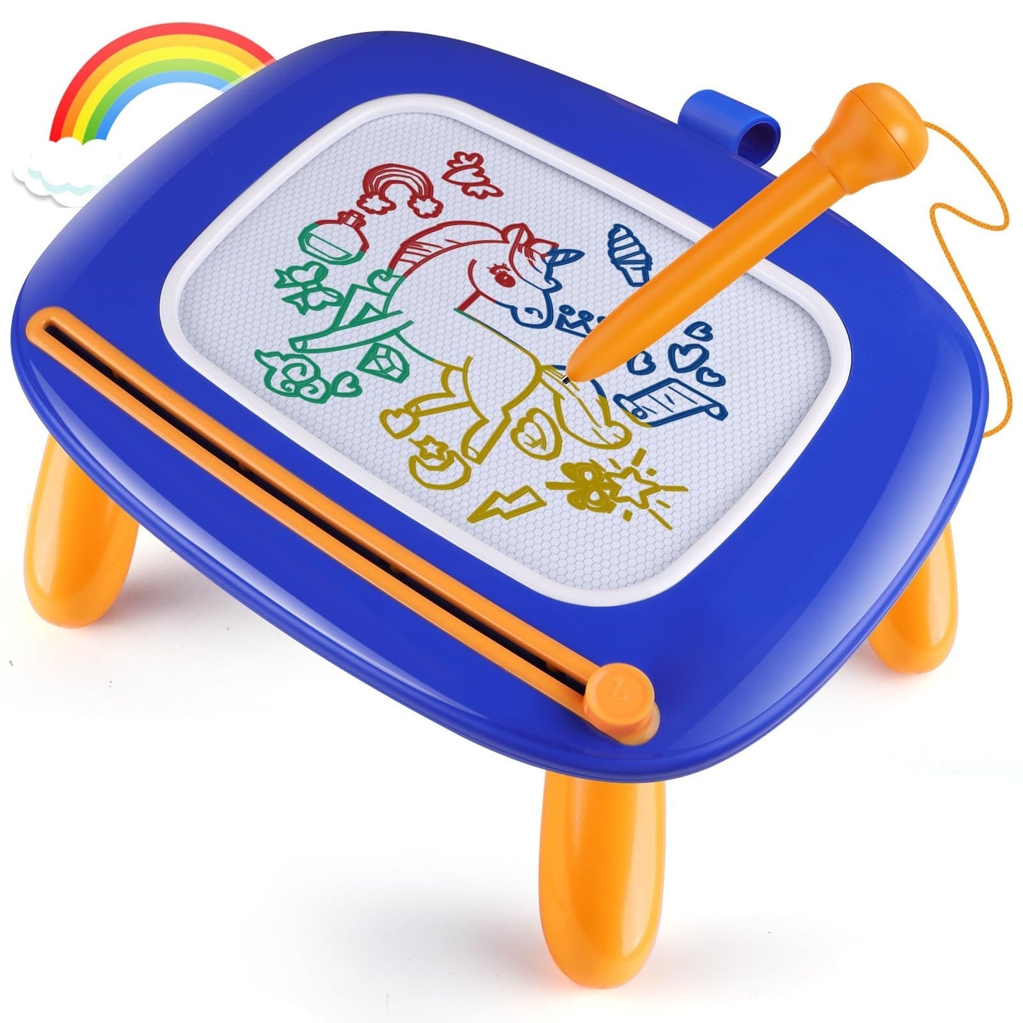 Magnetic Drawing Board for Toddlers - Educational Doodle Pad for Kids 1-3 Years1