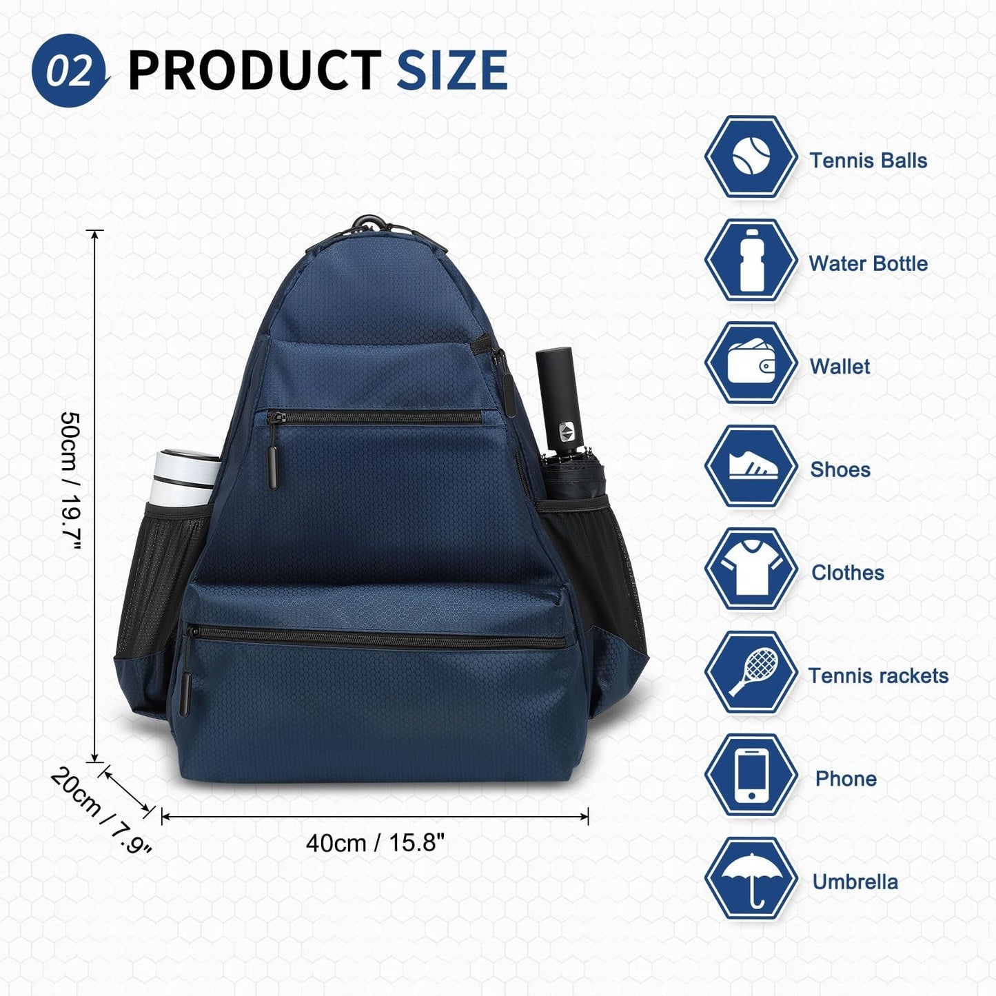 Optimized eBay Title:  Waterproof Tennis Backpack with Shoe Compartment, Wet/Dr4