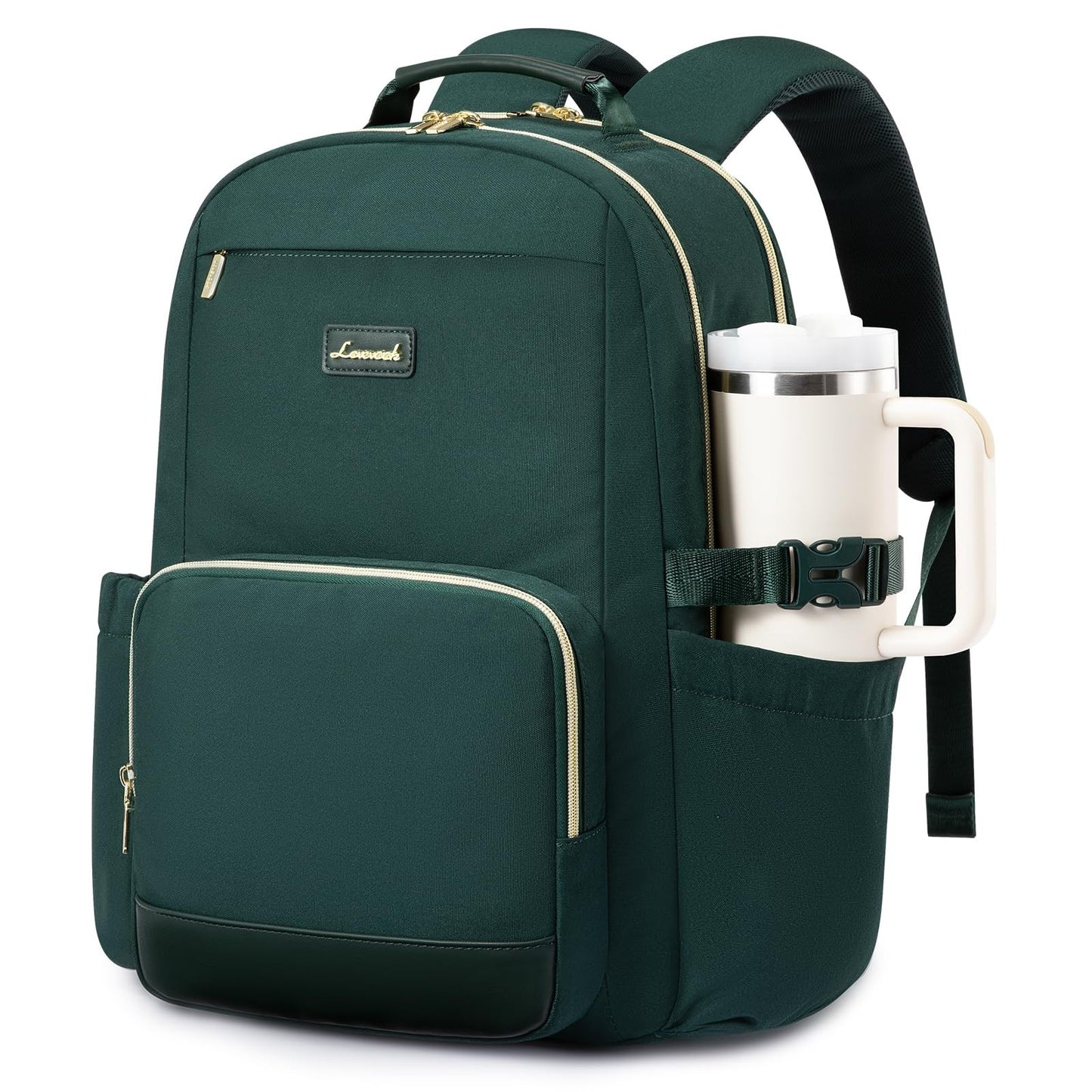 Stylish Waterproof Laptop Backpack for Women, 15.6" Travel Bag with Pouch, Large1