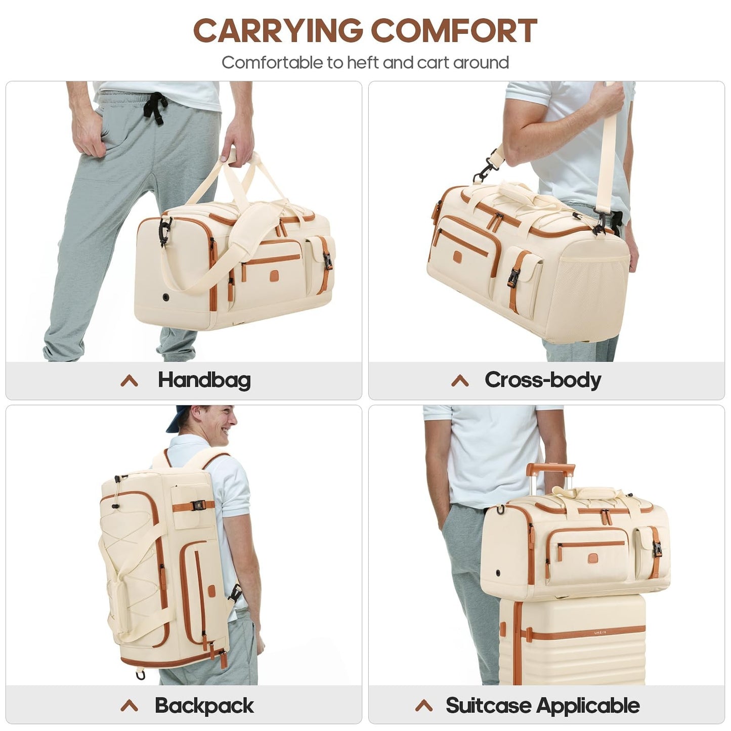 Versatile 3-in-1 Gym Bag with Shoe & Laptop Compartment | Anti-Theft Duffle Back7