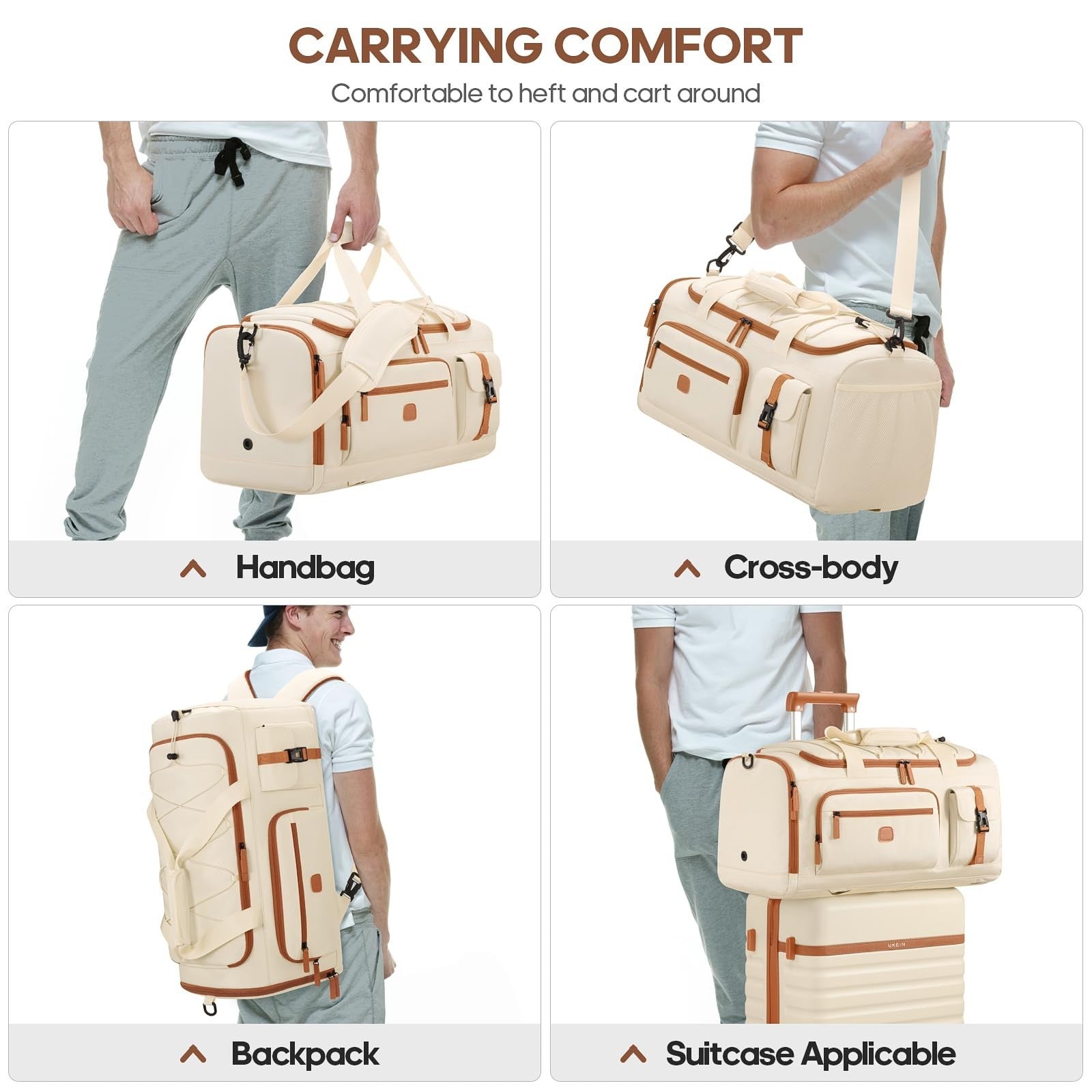 Versatile 3-in-1 Gym Bag with Shoe & Laptop Compartment | Anti-Theft Duffle Back7