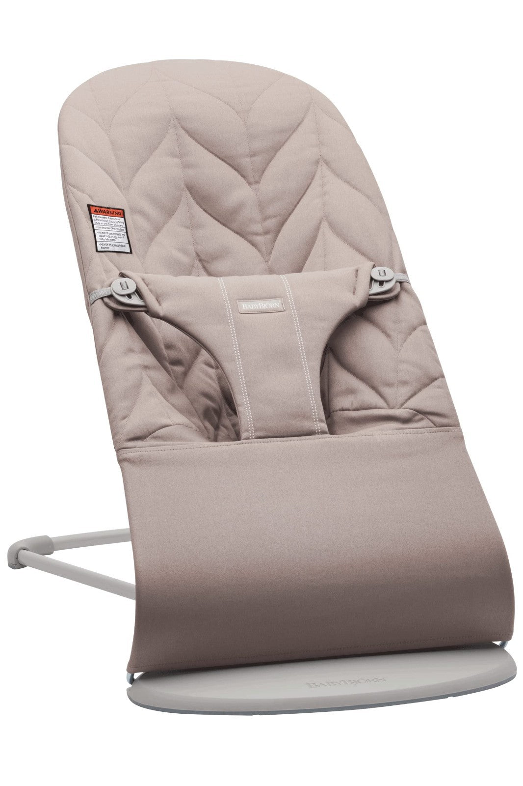 Cozy Baby Bouncer Bliss - Soft Cotton Petal Quilt, Sand Gray, Infant Seat1