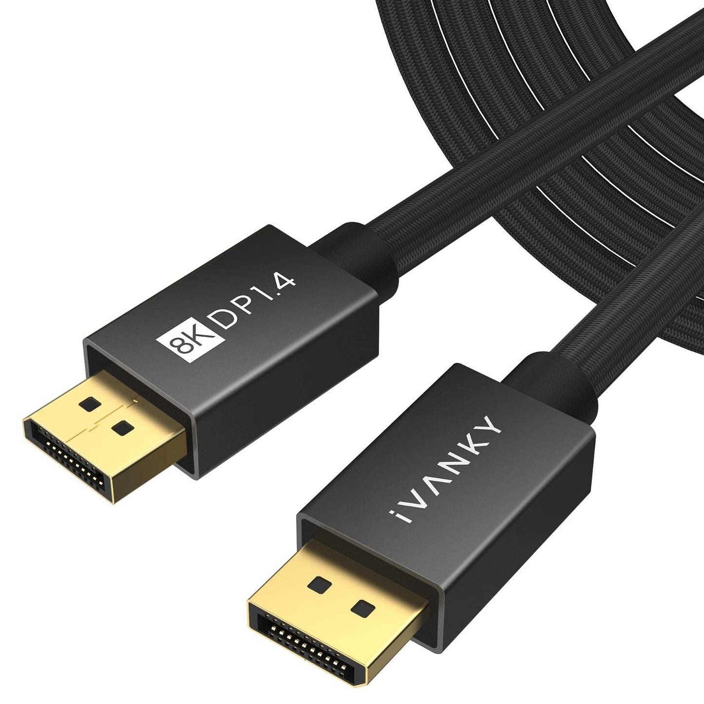 8K DisplayPort Cable 1.4, 20ft DP to DP, 32.4Gbps, 60Hz/240Hz, HDR, Gaming Monit1