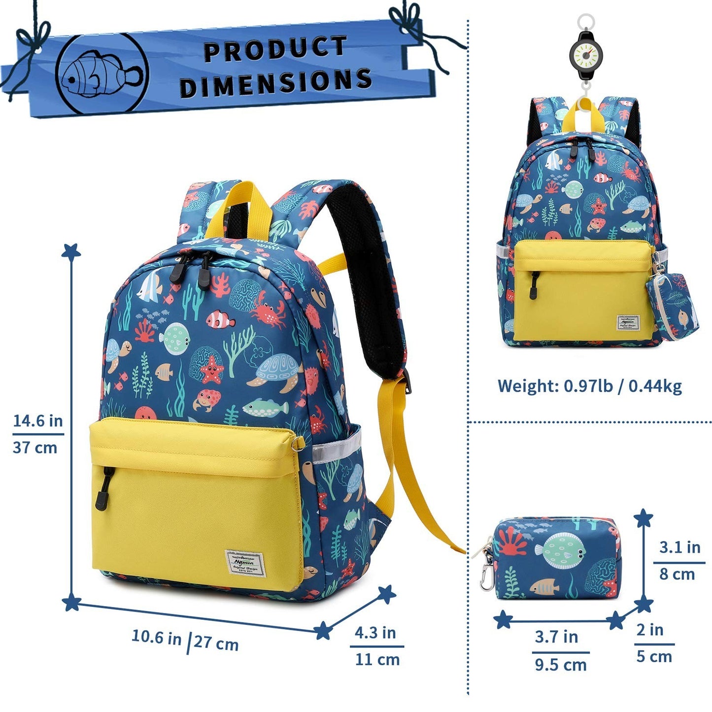 Kids Toddler Backpack with Chest Strap   Durable, Lightweight, Adjustable Design2