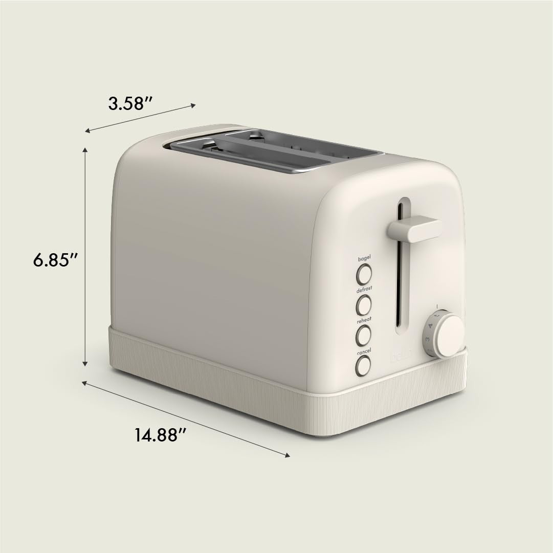 2 Slice Toaster with 6 Shade Settings, Reheat, Cancel, Bagel, Defrost, Auto Shut2