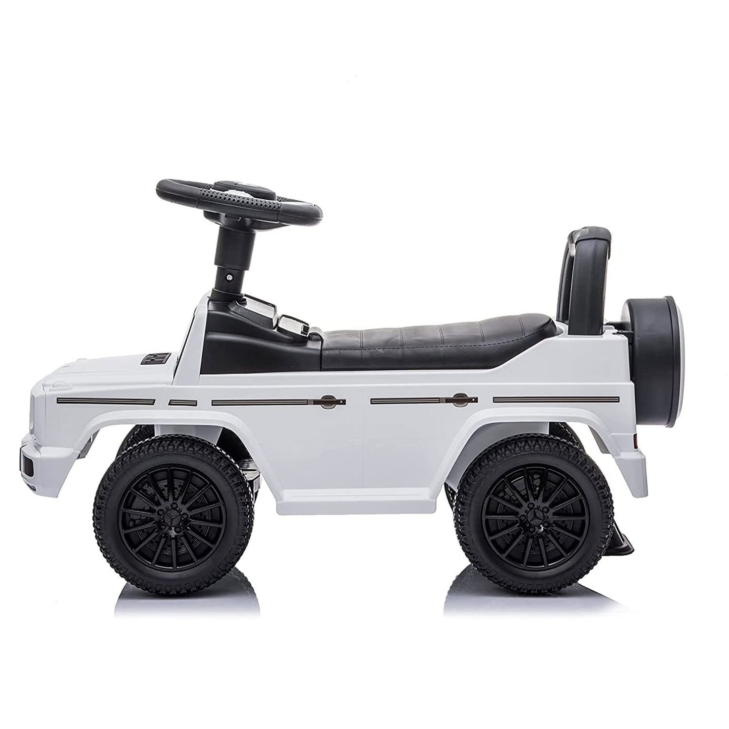 Kids Ride-On Car Stroller Mercedes G-Wagon Push Car with Lights, Horn & Music -4
