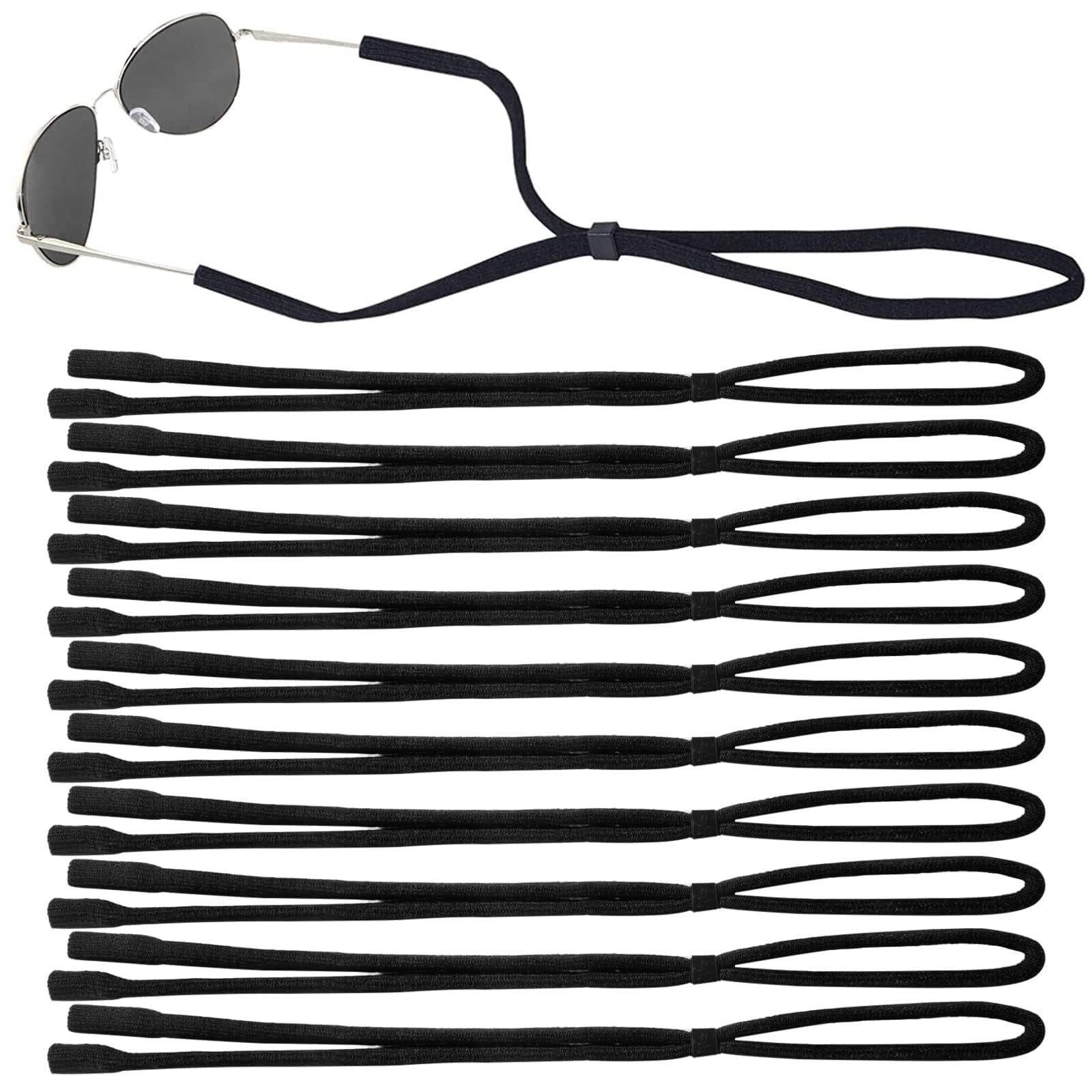 10 Pack Adjustable Eyeglass Straps - Universal Neck Lanyard for Glasses & Sungla1
