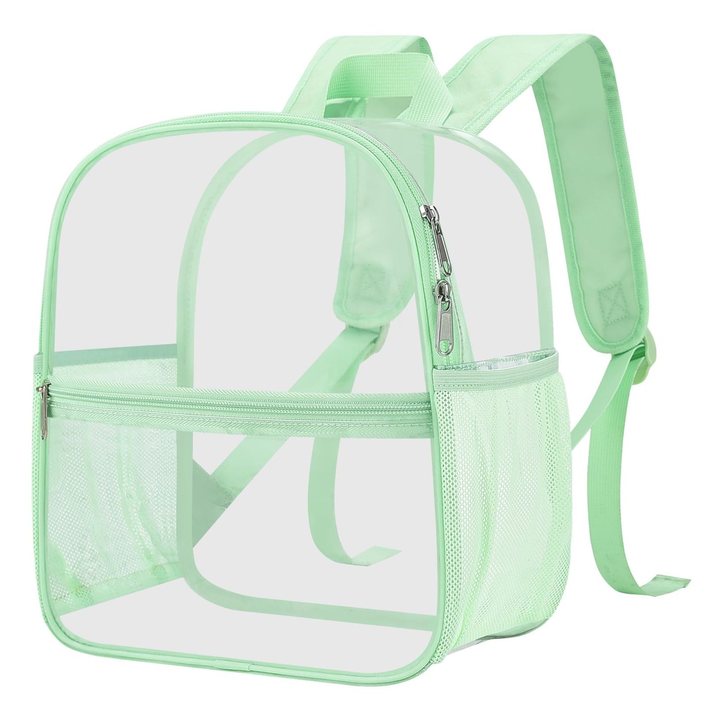 Clear Stadium Backpack 12x11x6" | Waterproof Game Day Bag with 2 Side Pockets1