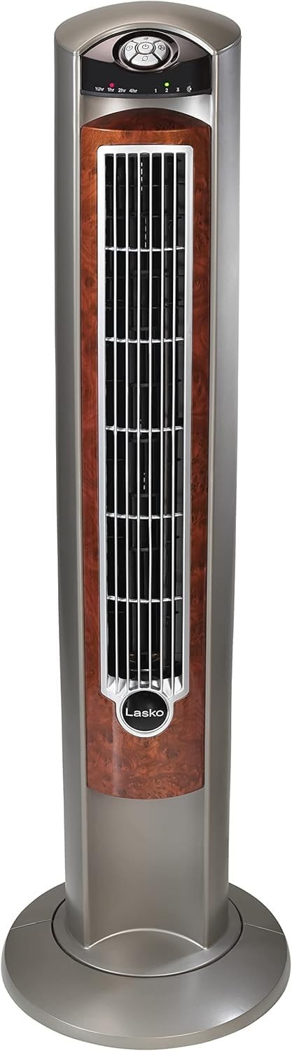 Oscillating Tower Fan with Remote Control   Quiet 42" Standing Fan for Home & Of9