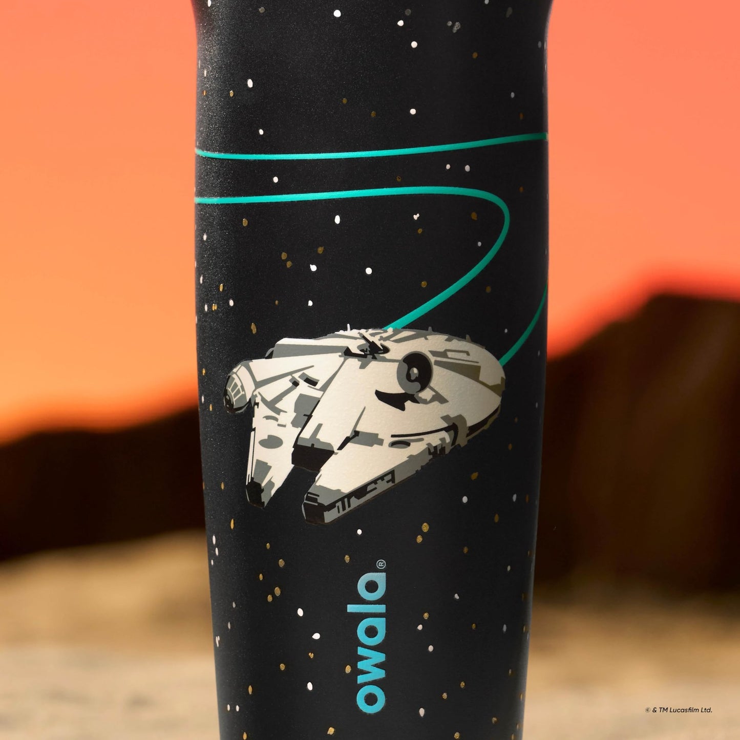 30 oz Star Wars Water Bottle, FreeSip Sway, Millennium Falcon Design, BPA Free10
