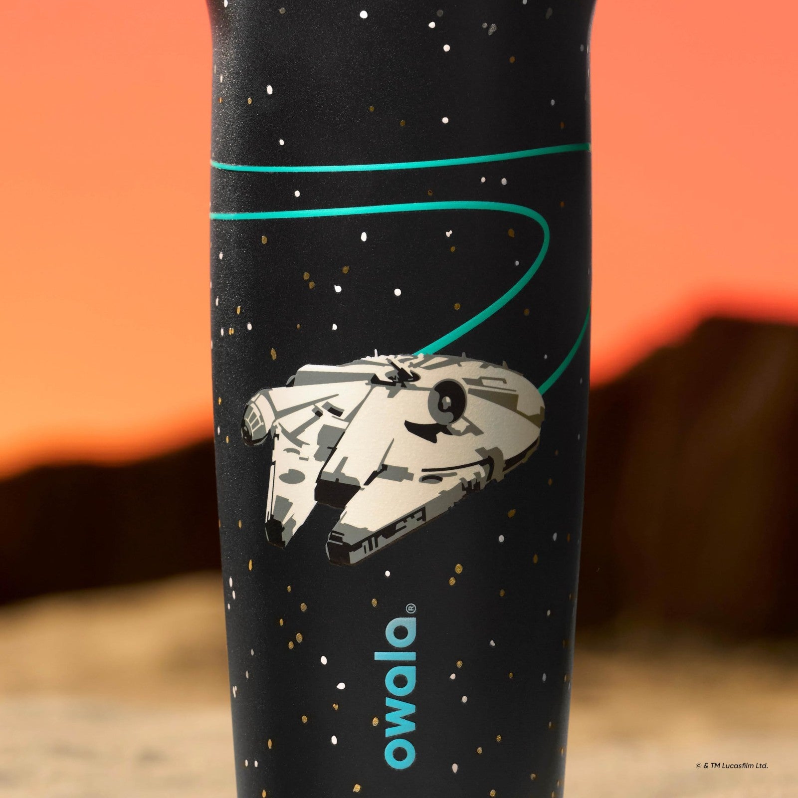 30 oz Star Wars Water Bottle, FreeSip Sway, Millennium Falcon Design, BPA Free10
