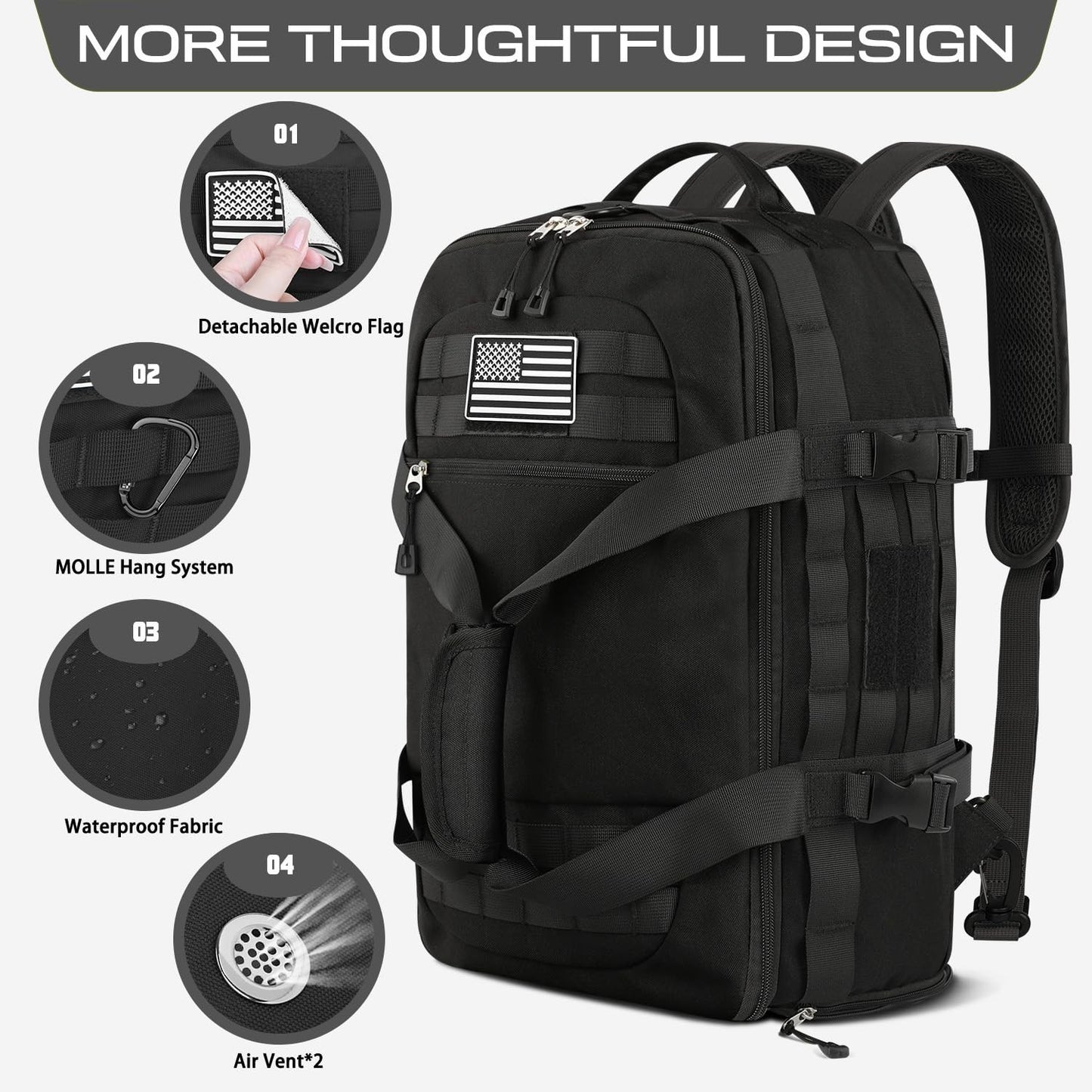 Airline Approved Gym Bag for Men & Women   Carry On Luggage 22x14x9, Travel Read3