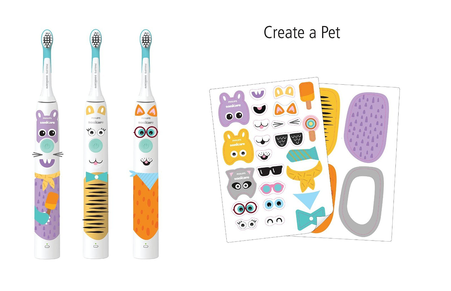 Kids Electric Toothbrush   Pet Design, Gentle Clean, 2 Intensity Settings, Timer7