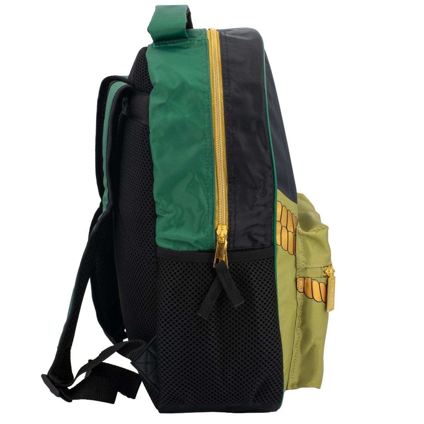 16 Inch Fortnite Inspired Backpack for Boys & Girls, Nylon Twill Schoolbag, Gree3