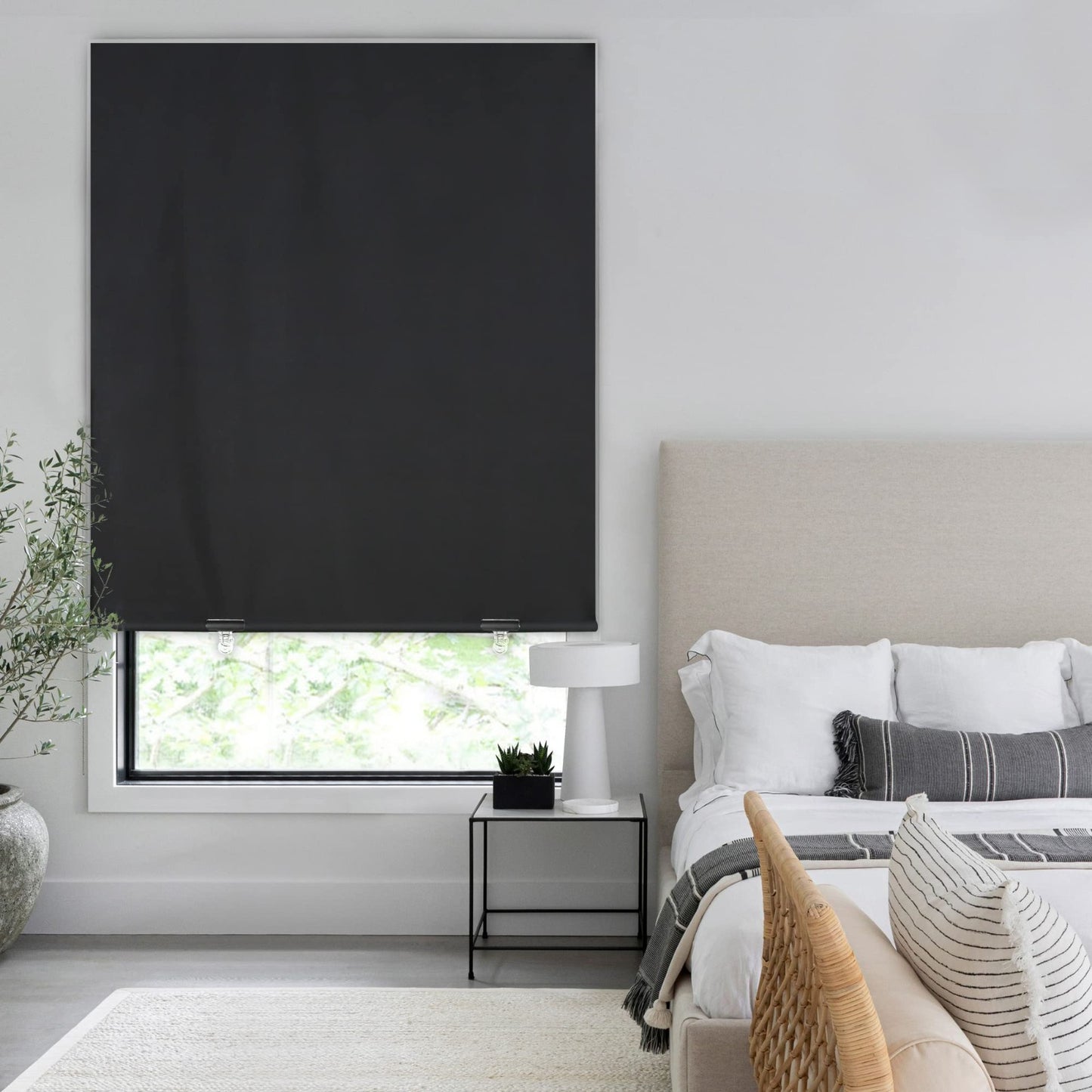 100% Blackout Roller Shades 36"x72" - No Tools, No Drill, Cordless, Thermal Insu5
