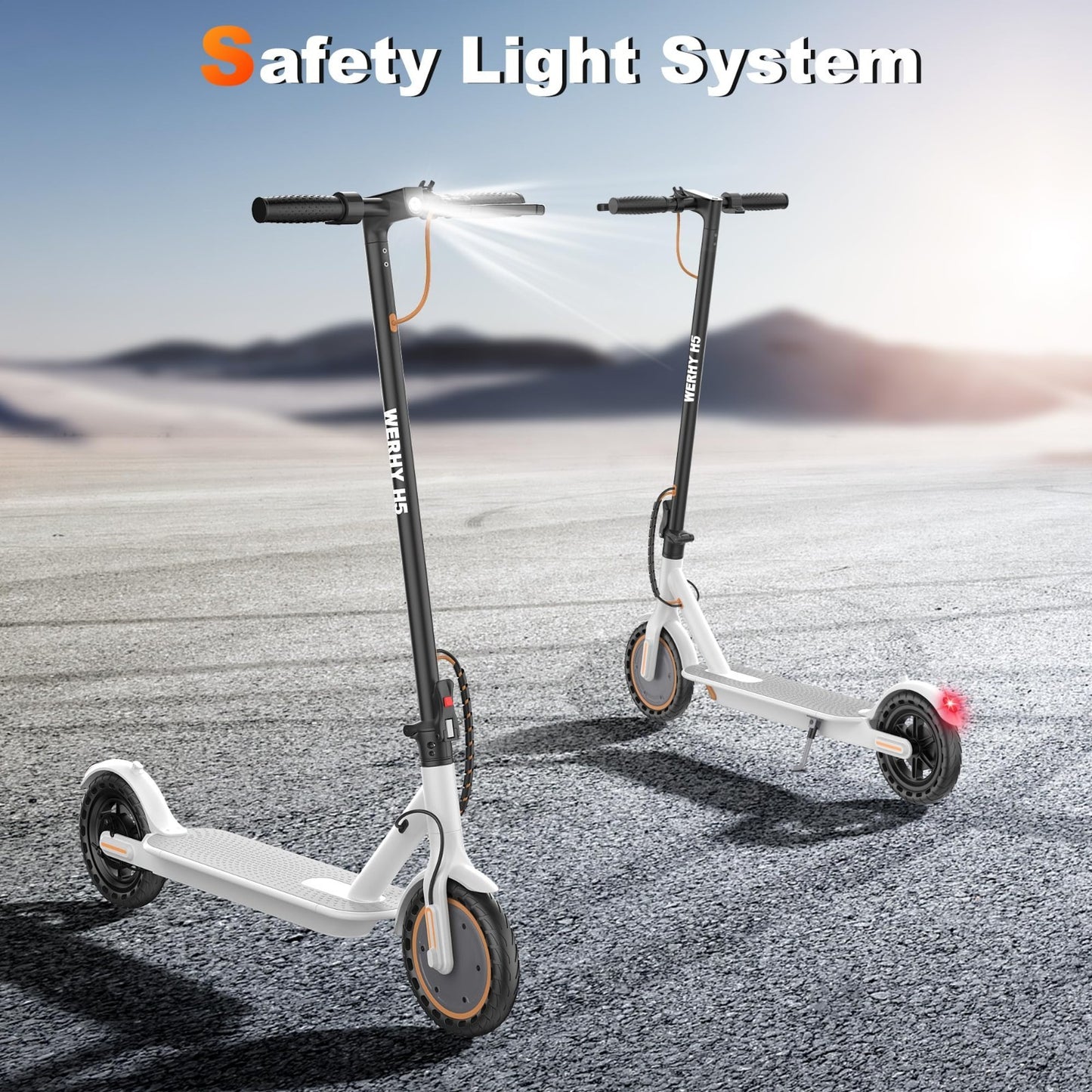 Powerful Electric Scooter 500W/350W Motor, 19MPH Speed, 16-27 Miles Range, Foldi6