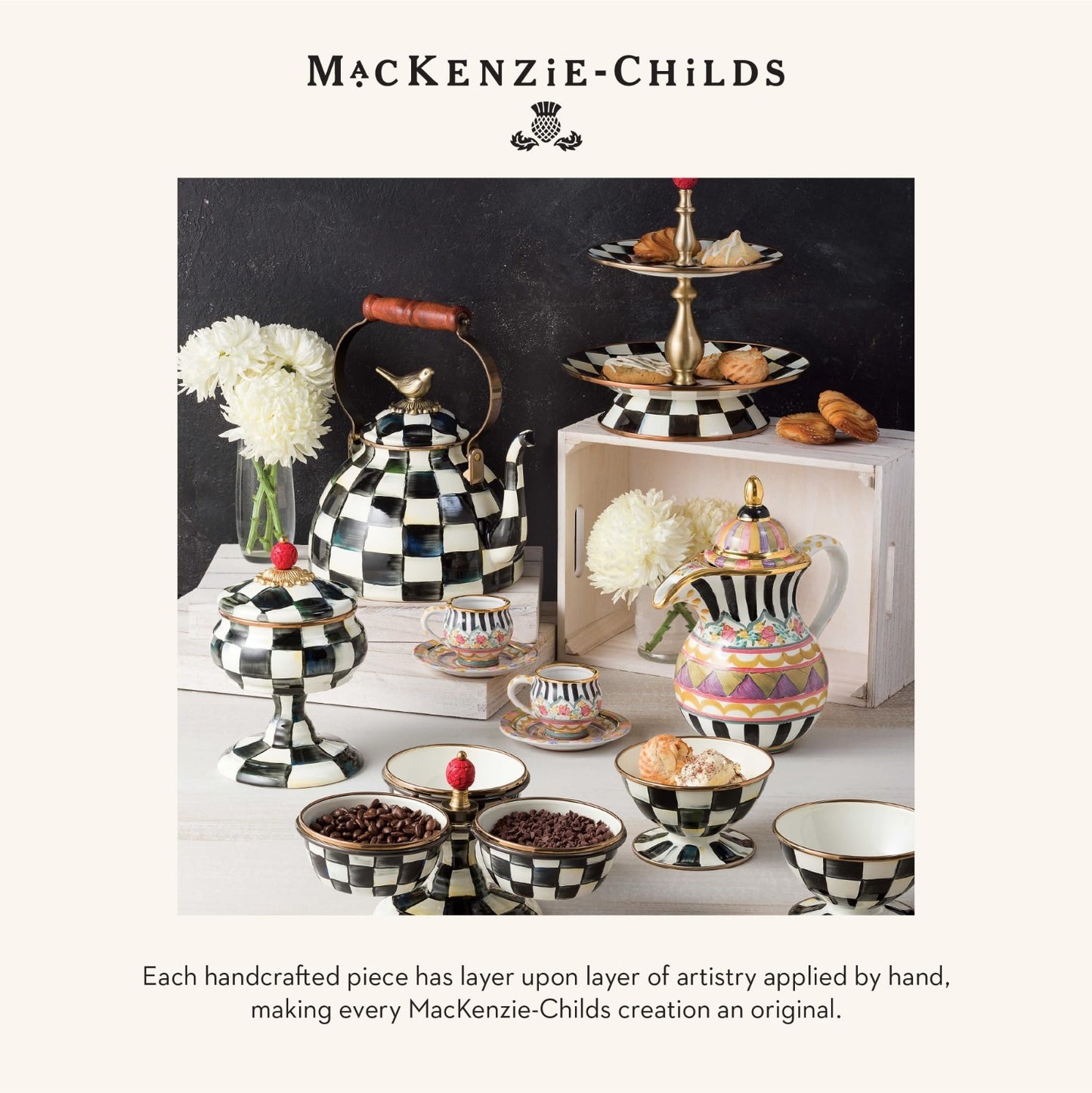 Farmhouse Ceramic Salt & Pepper Shaker Set - Black & White Check Design, Kitchen5