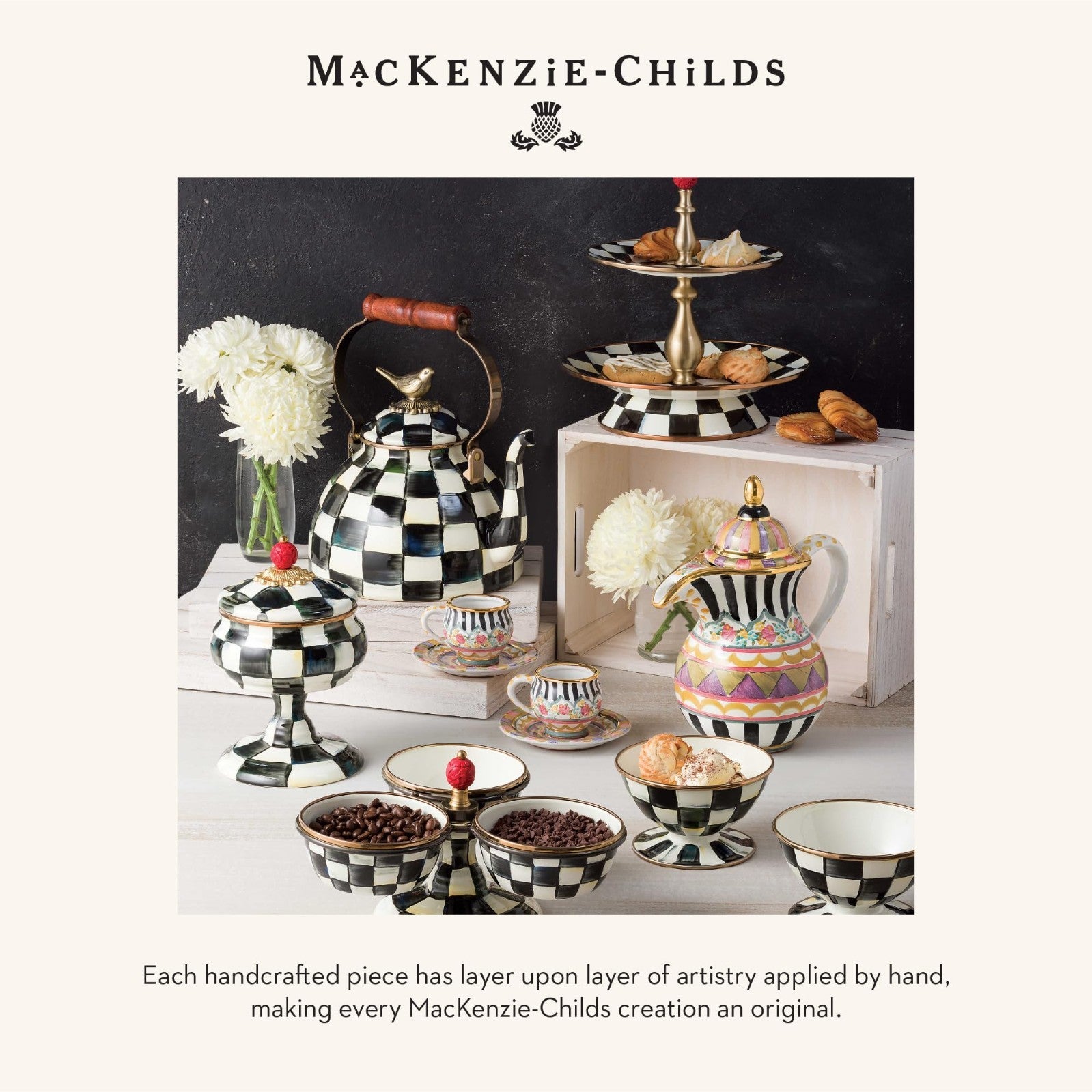 Farmhouse Ceramic Salt & Pepper Shaker Set - Black & White Check Design, Kitchen5
