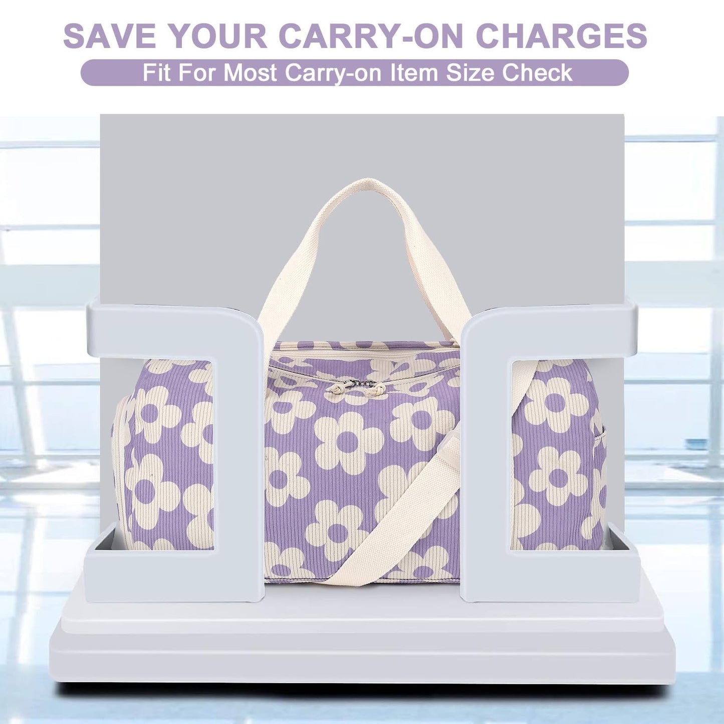 Cute Girls Duffle Bag - Waterproof Gym Bag with Shoe Compartment & Wet Pocket6