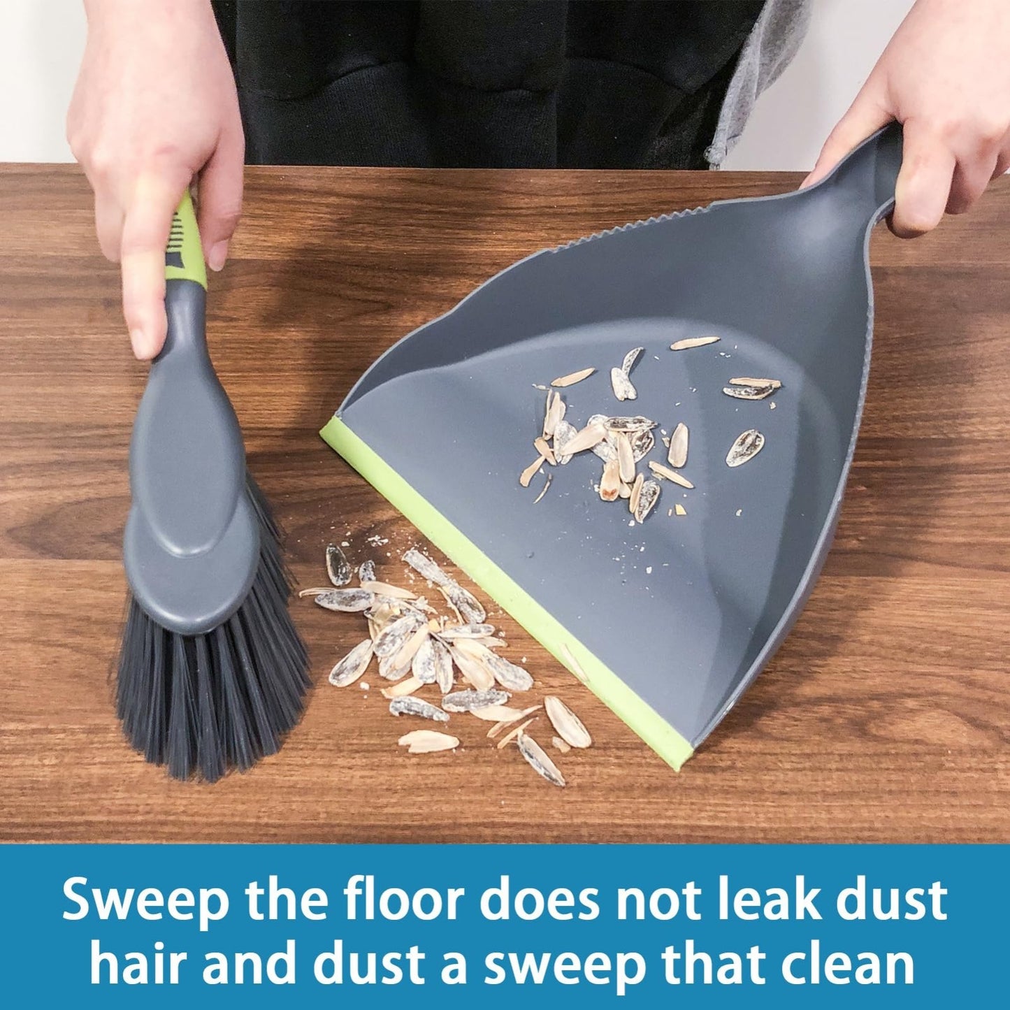 Dustpan and Brush Set - Handheld Broom for Kitchen, Floors, Tables, Pet Cages3