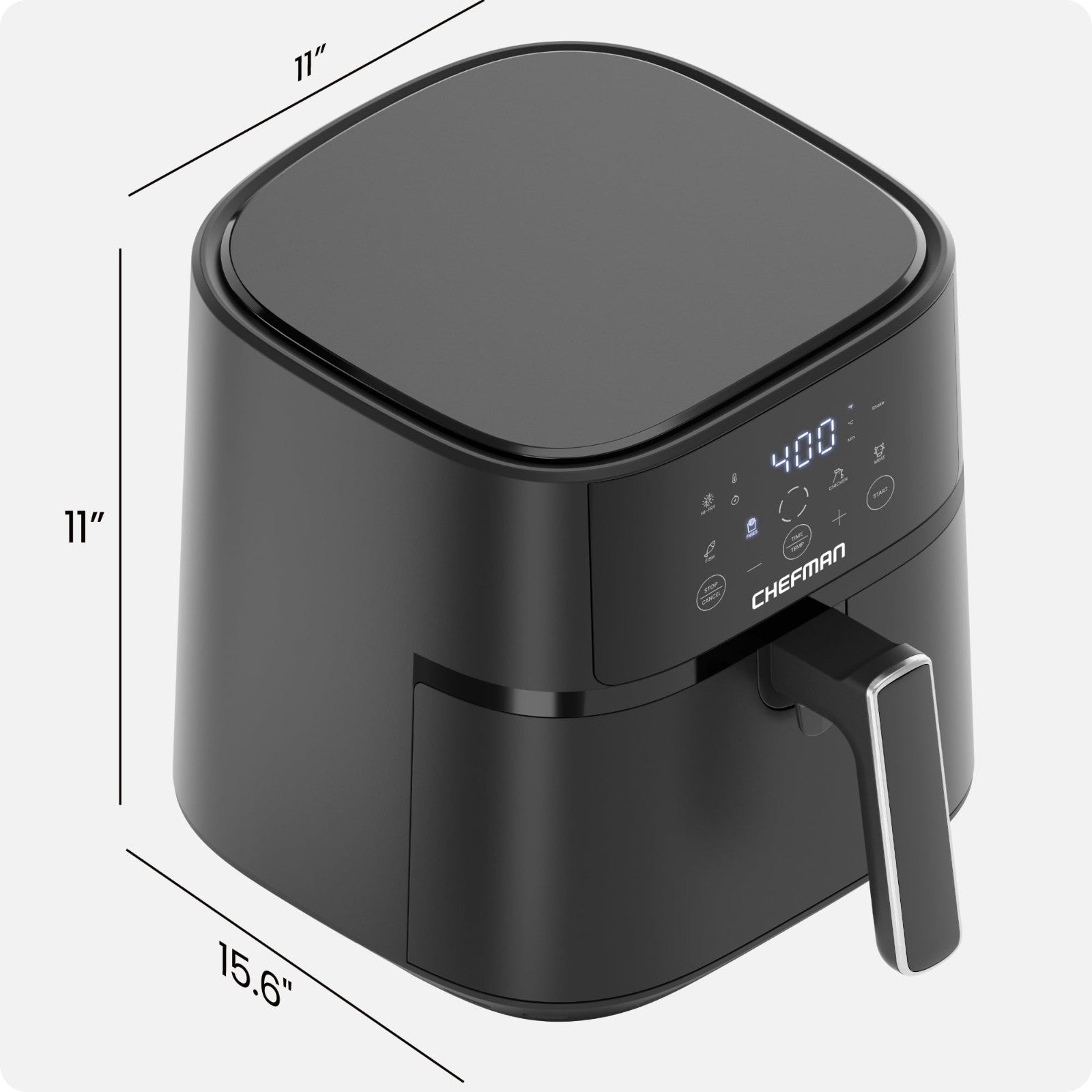 6 QT Air Fryer Compact, Hi Fry Technology, Touchscreen Controls, 4 Presets, Nons2